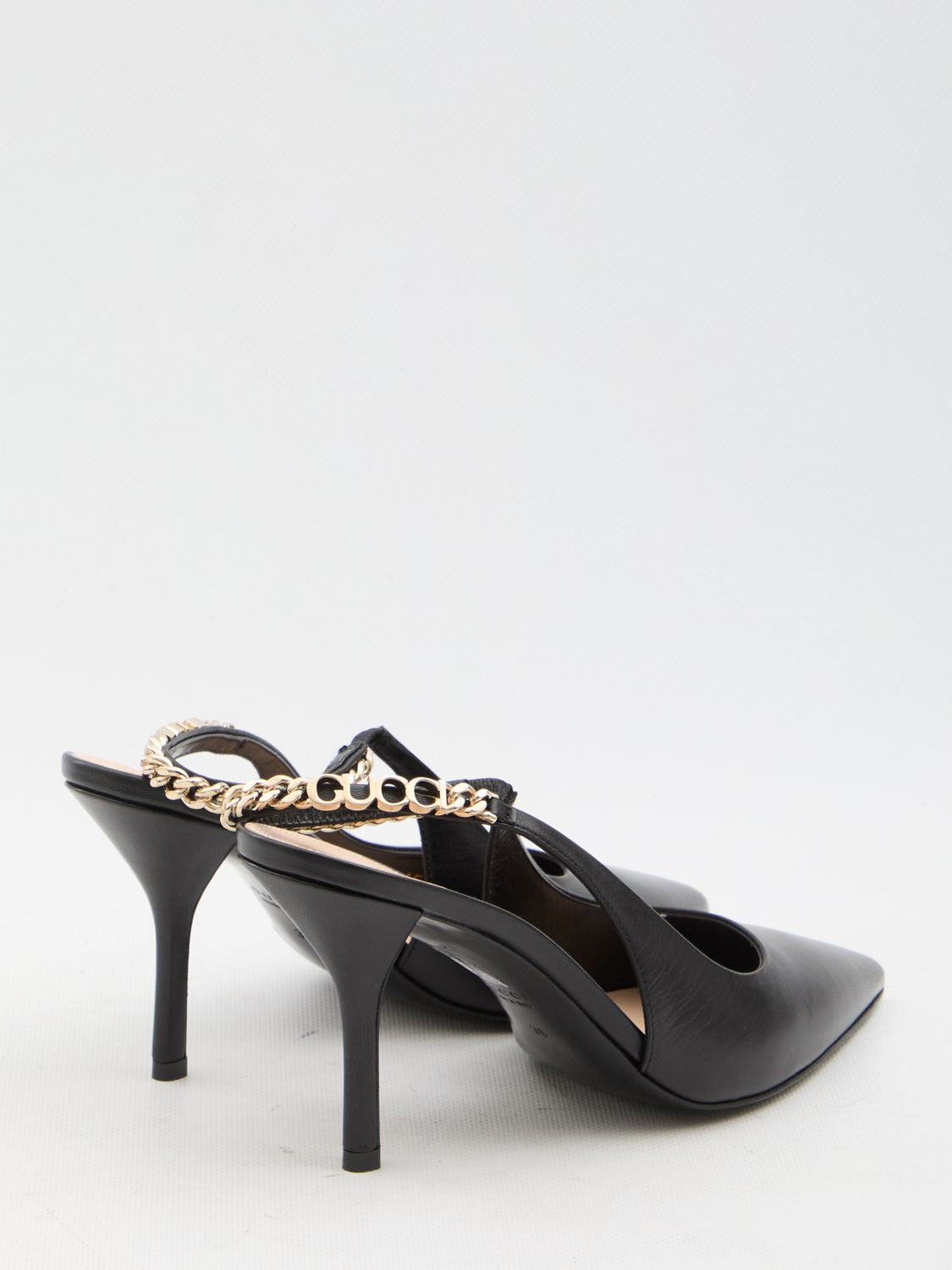 GUCCI Pointed Toe Slingback Pumps with Stiletto Heel - 10.4cm