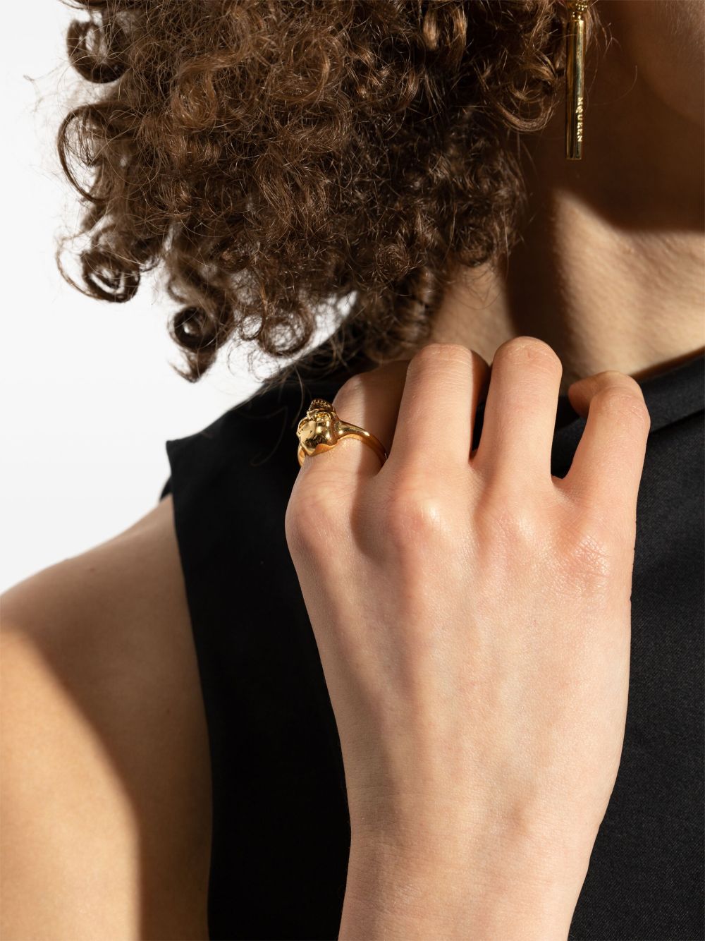 ALEXANDER MCQUEEN Skull Slip-On Ring