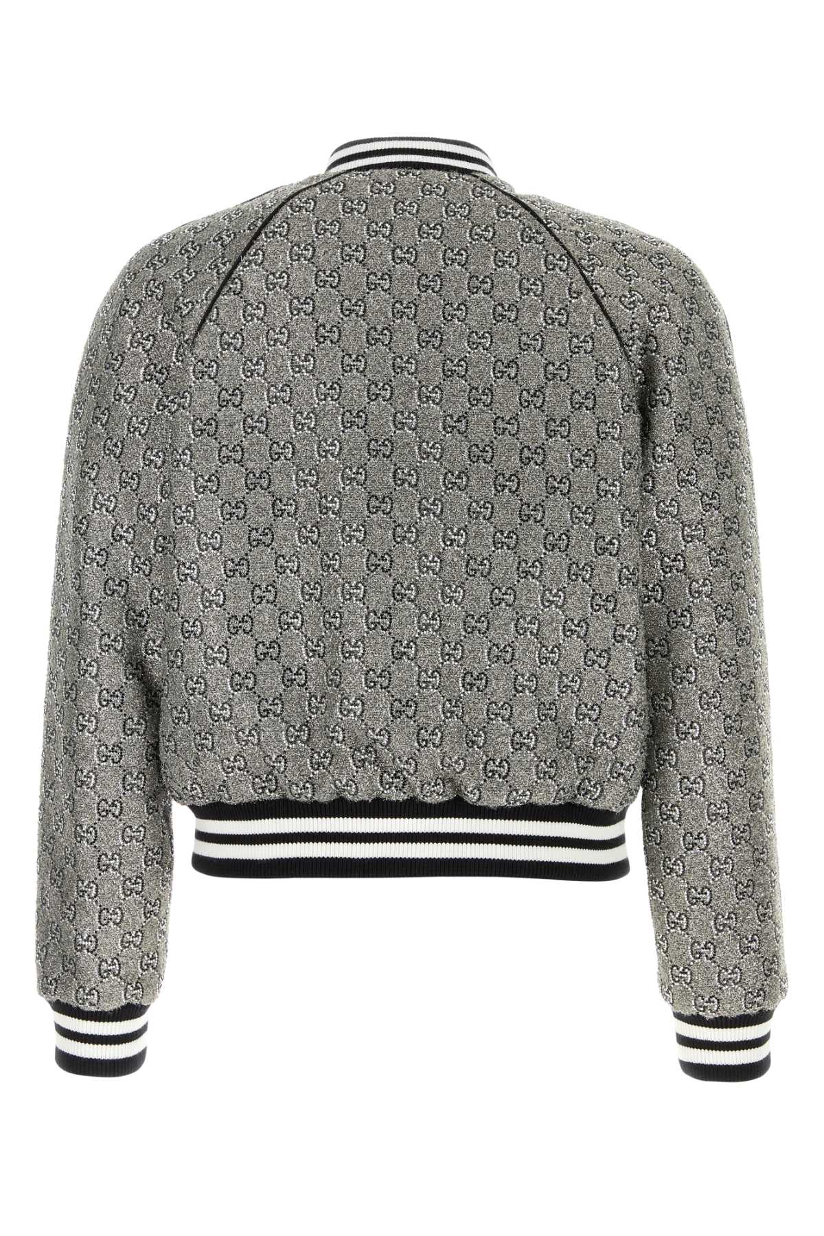 GUCCI Embellished Tweed Bomber Jacket for Men - SS25