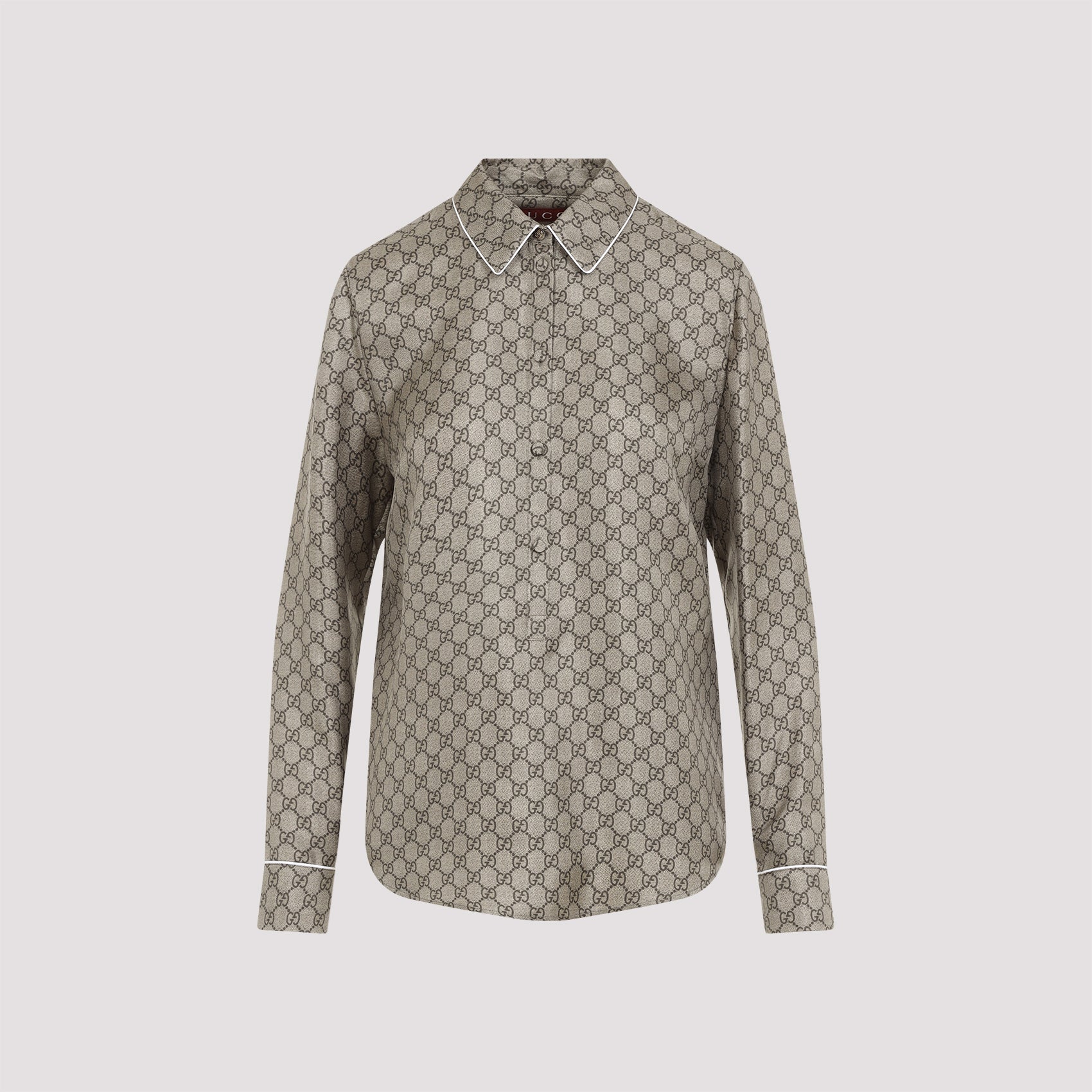 GUCCI Printed Silk Shirt for Women - SS25 Collection