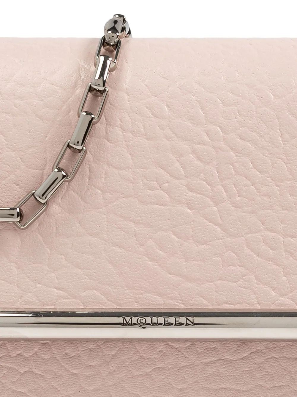 ALEXANDER MCQUEEN Mini Leather Cross-Bar Clutch