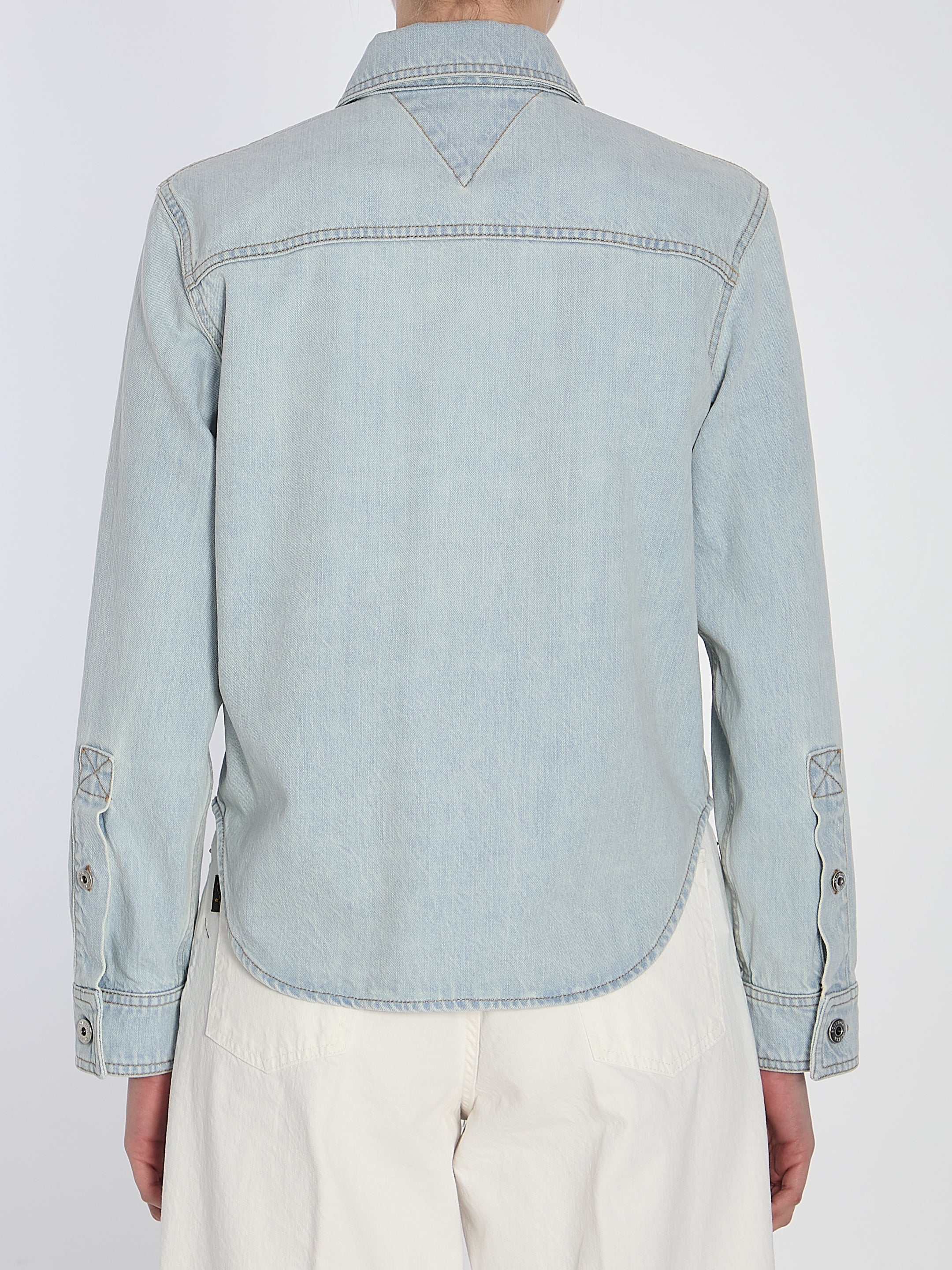 BOTTEGA VENETA Womens Regular Fit Denim Shirt