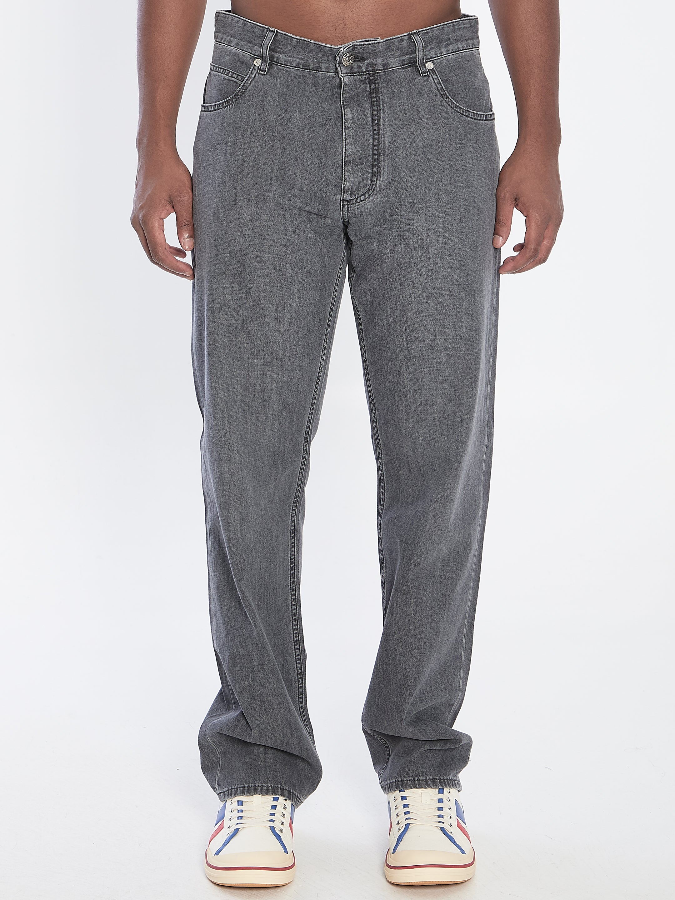 BOTTEGA VENETA Washed Trousers for Men - FW25 Collection