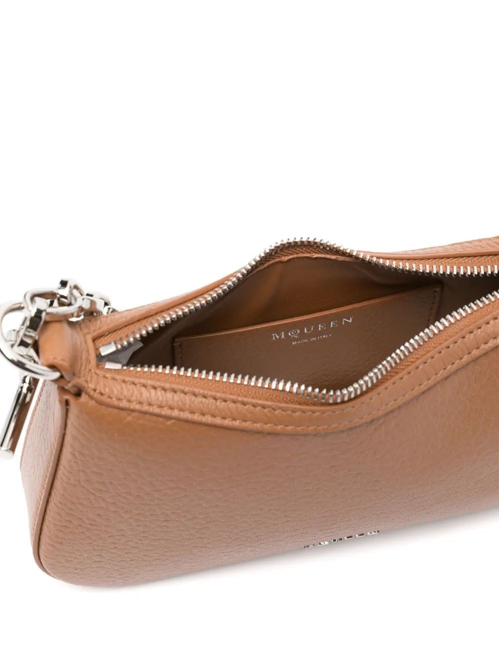 ALEXANDER MCQUEEN Grainy Lamb Leather Pouch Handbag