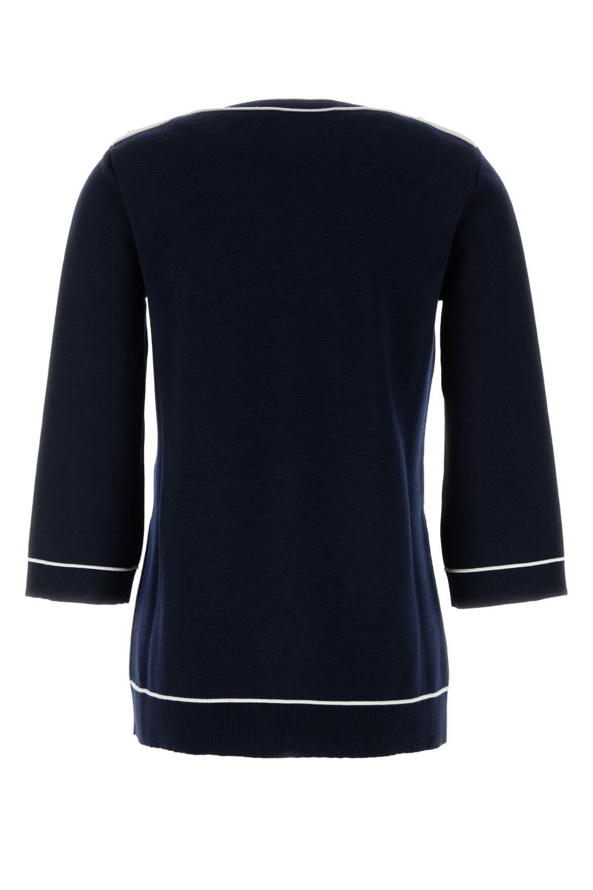 GUCCI Oversized Wool Sweater with Boat Neck - Women's
