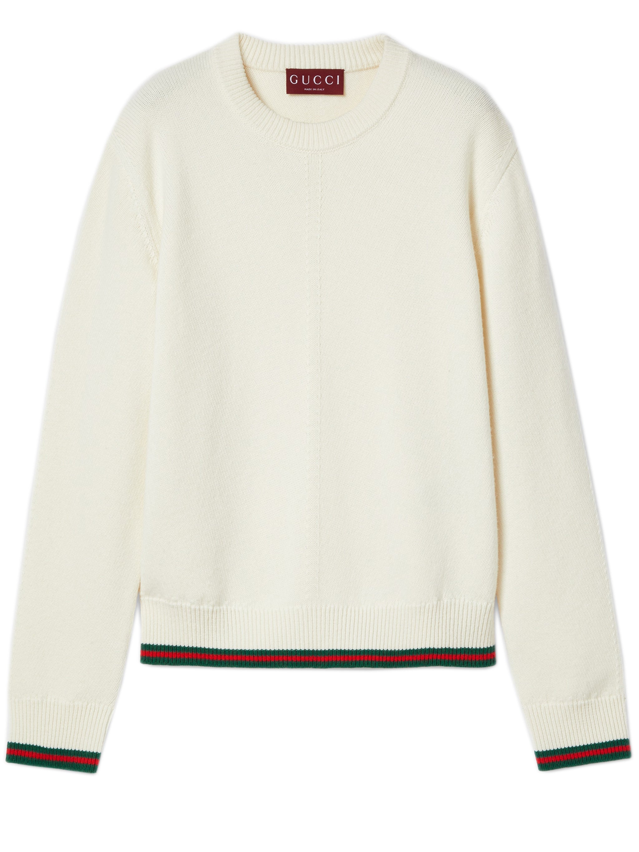 GUCCI Wool and Cashmere Sweater with Web - Size S