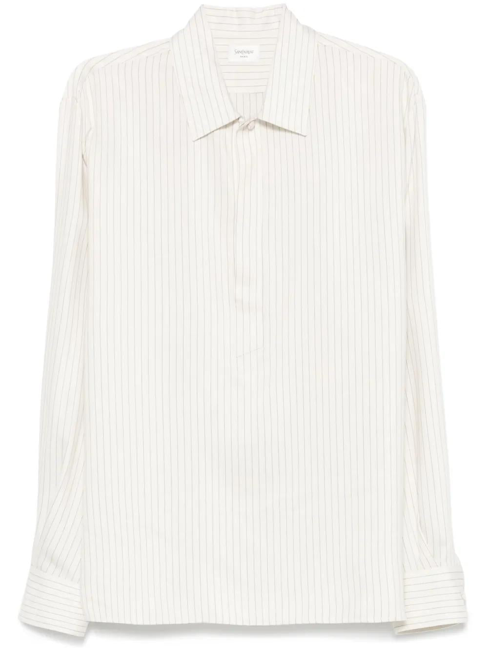 SAINT LAURENT Striped Tunic Shirt - Size 41