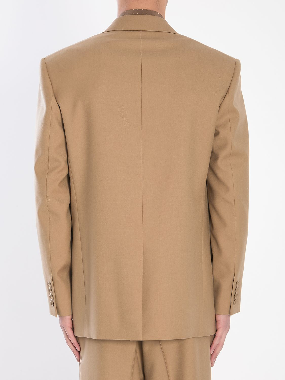 SAINT LAURENT Men's Single-Breasted Wool Jacket - Size IT 50
