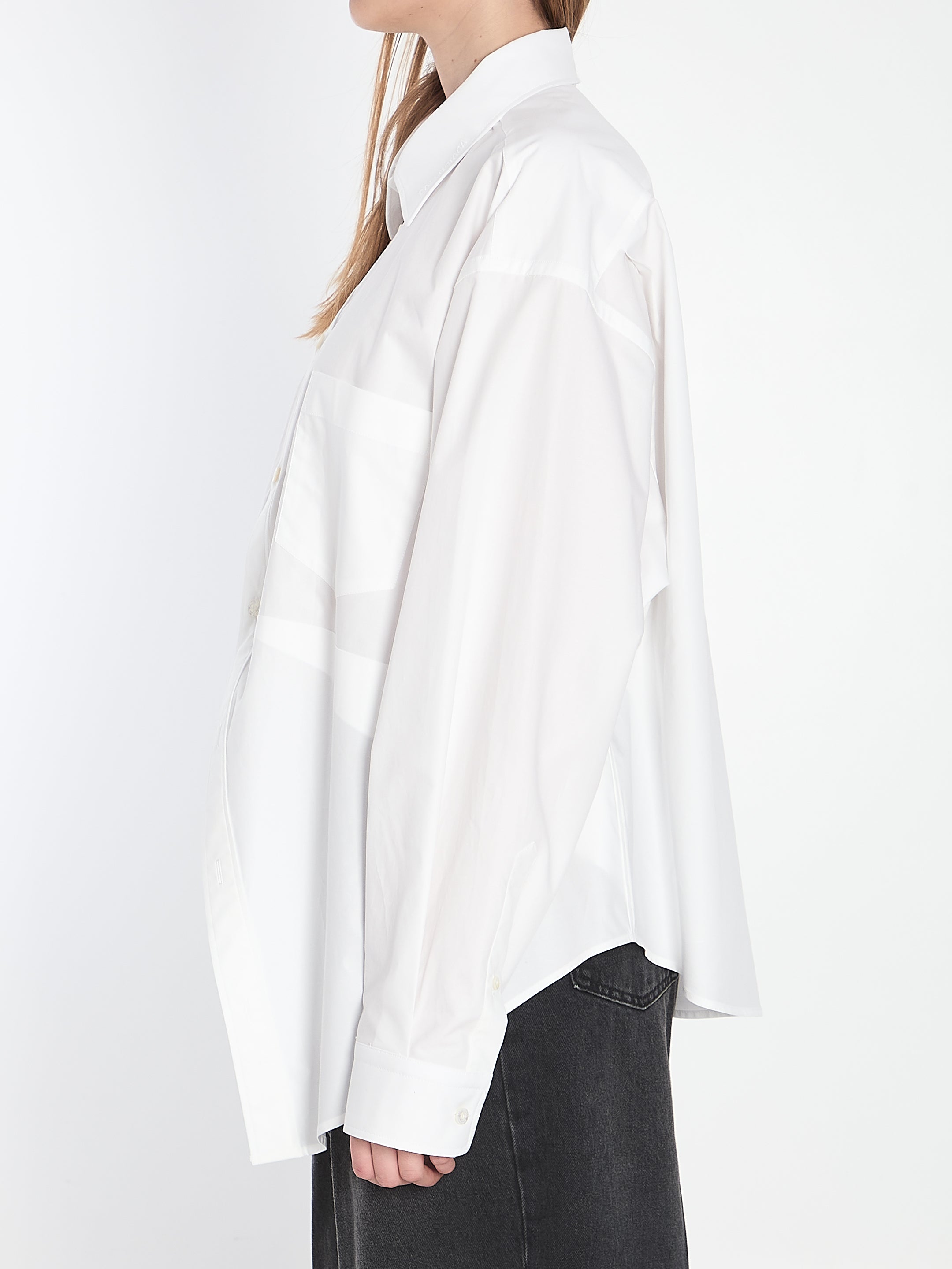 BALENCIAGA Chic Poplin Shirt - Size 38