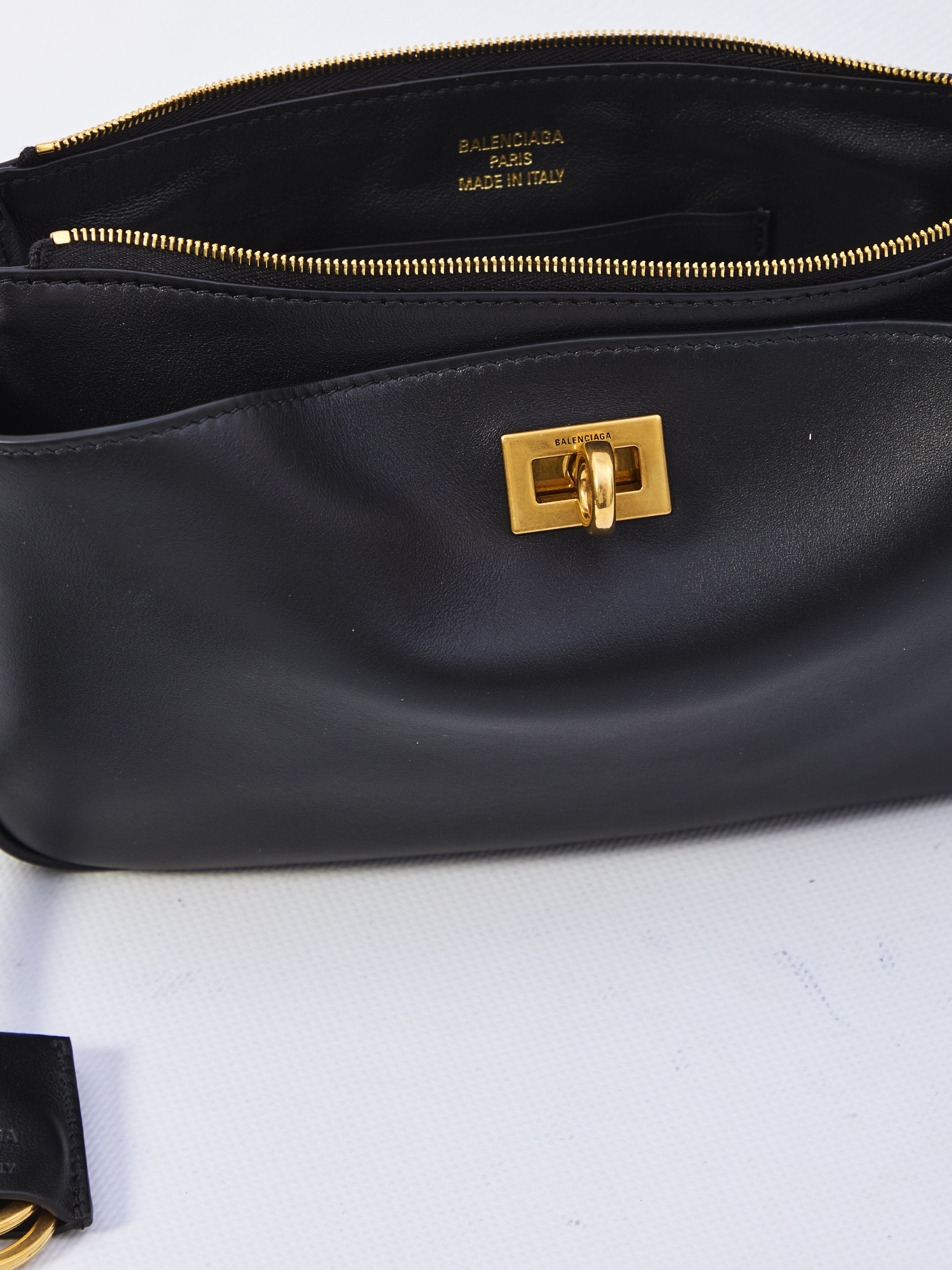 BALENCIAGA Rodeo Chain Mini Pouch Handbag - 22 x 11.9 x 6 CM