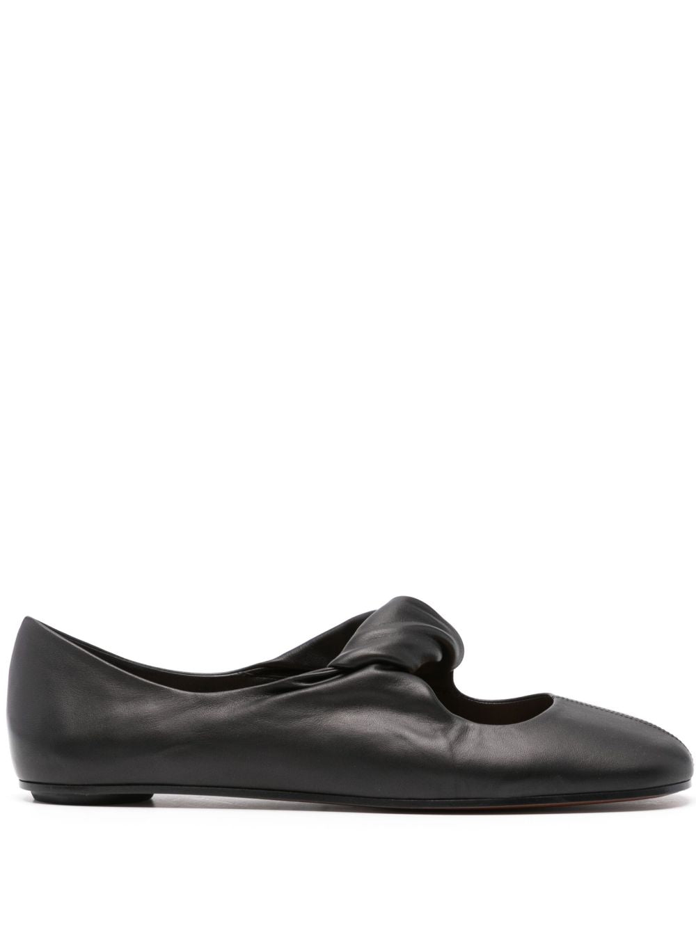 ALEXANDER MCQUEEN Twisted Detail Ballet Flats for Women