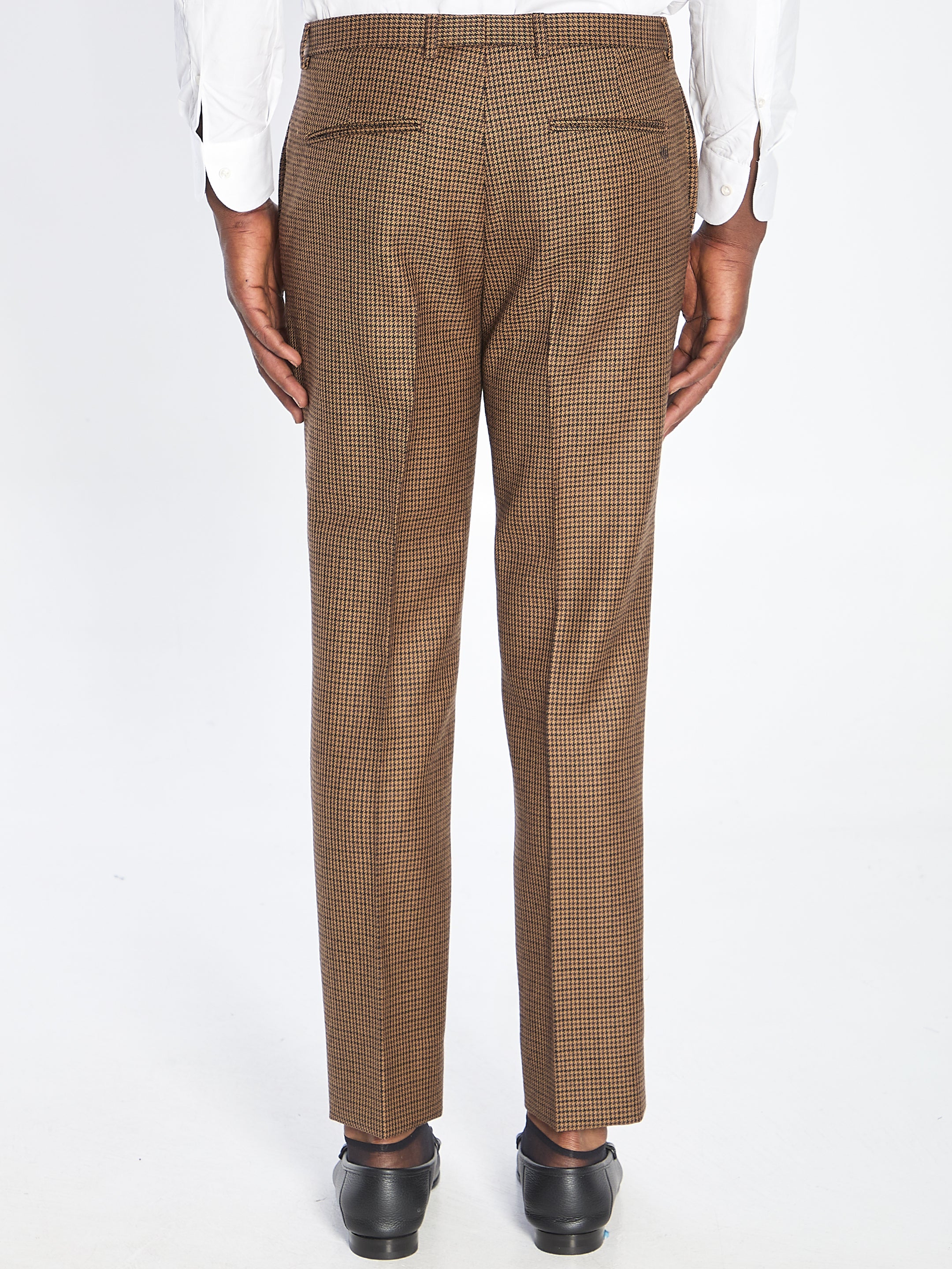 GUCCI Wool Tweed Trousers Size 48