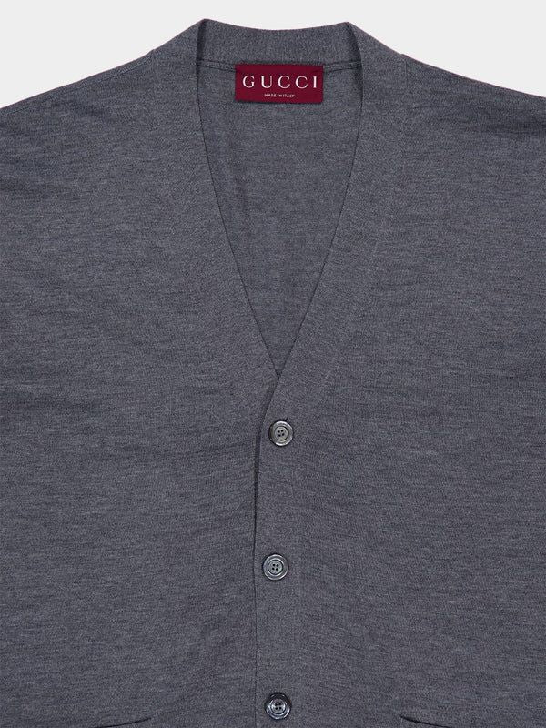 GUCCI Pattern Cardigan for Men - Size Large