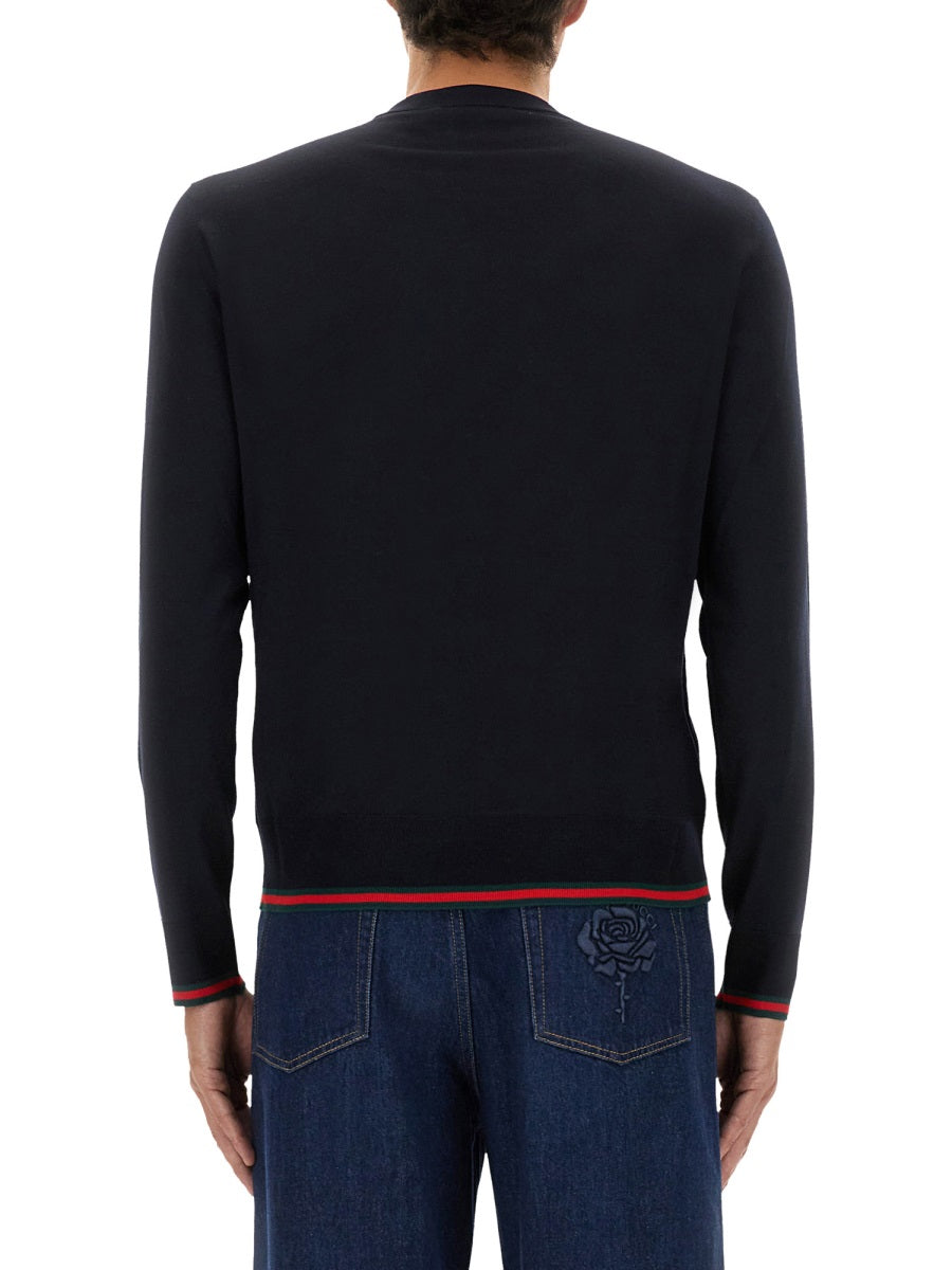 GUCCI Web Pattern Sweater - Size L