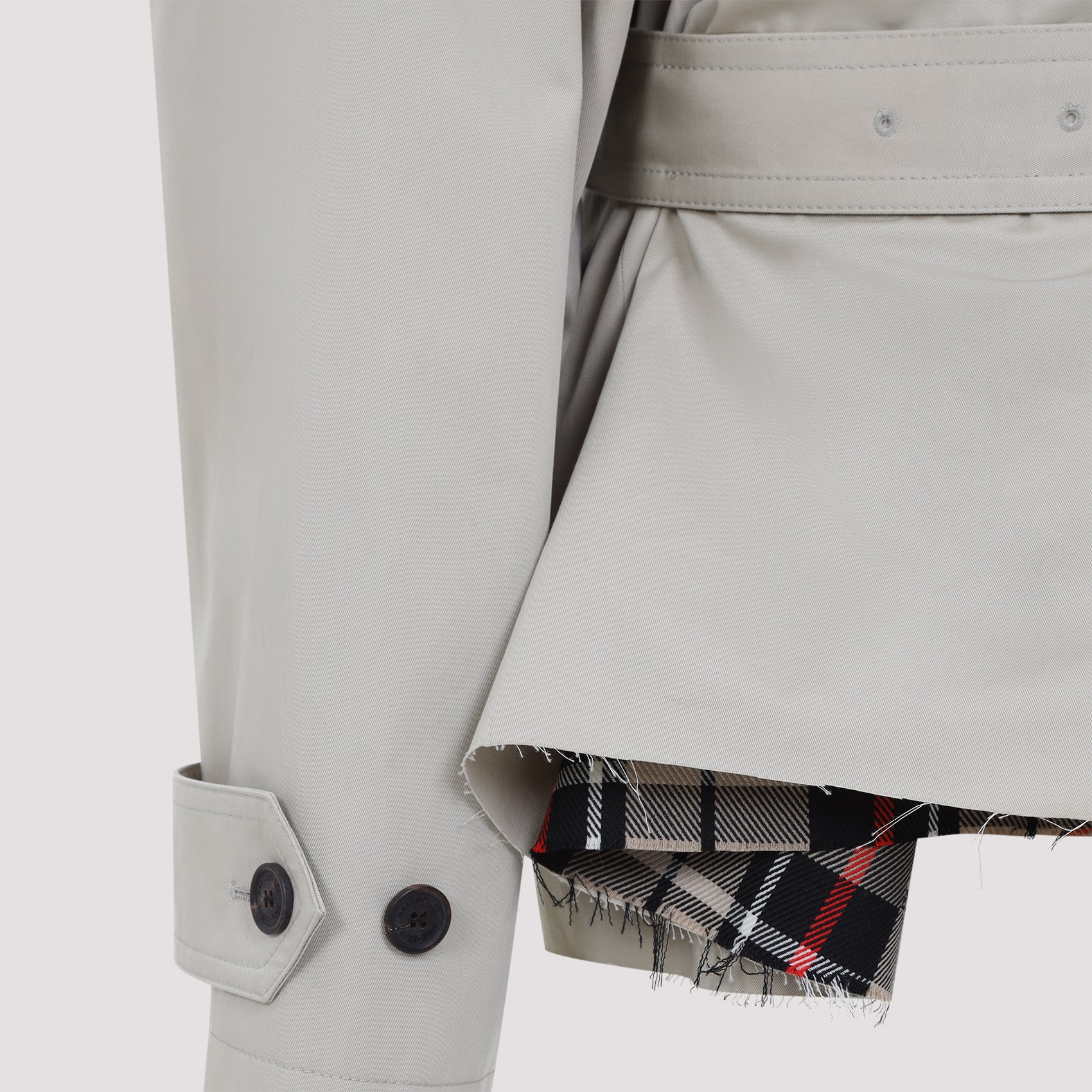 BALENCIAGA Mini Cropped Trench Coat for Women