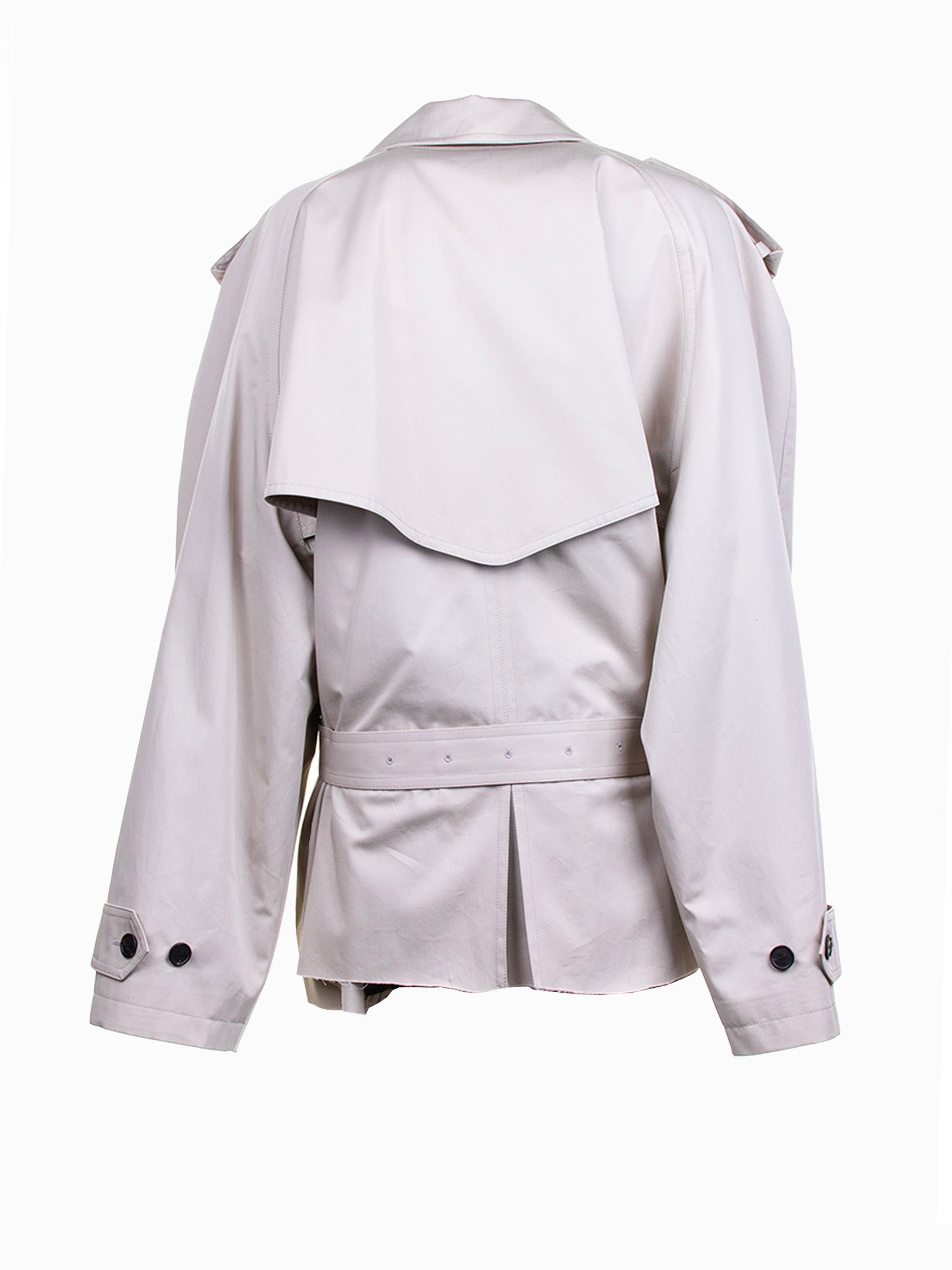 BALENCIAGA Women's Cropped Trench Coat - Size 2