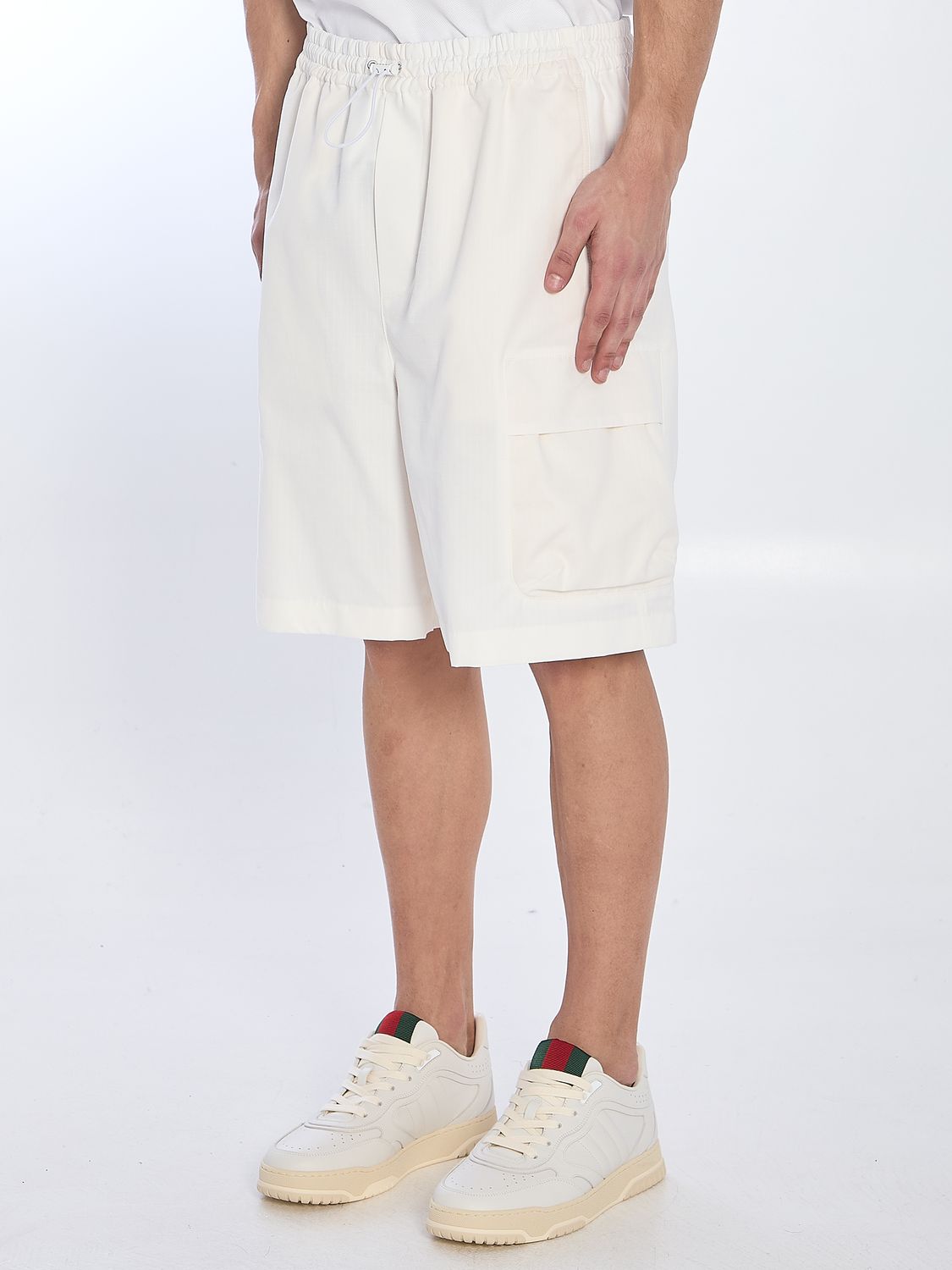 GUCCI Men's Mini Cotton Poplin Shorts