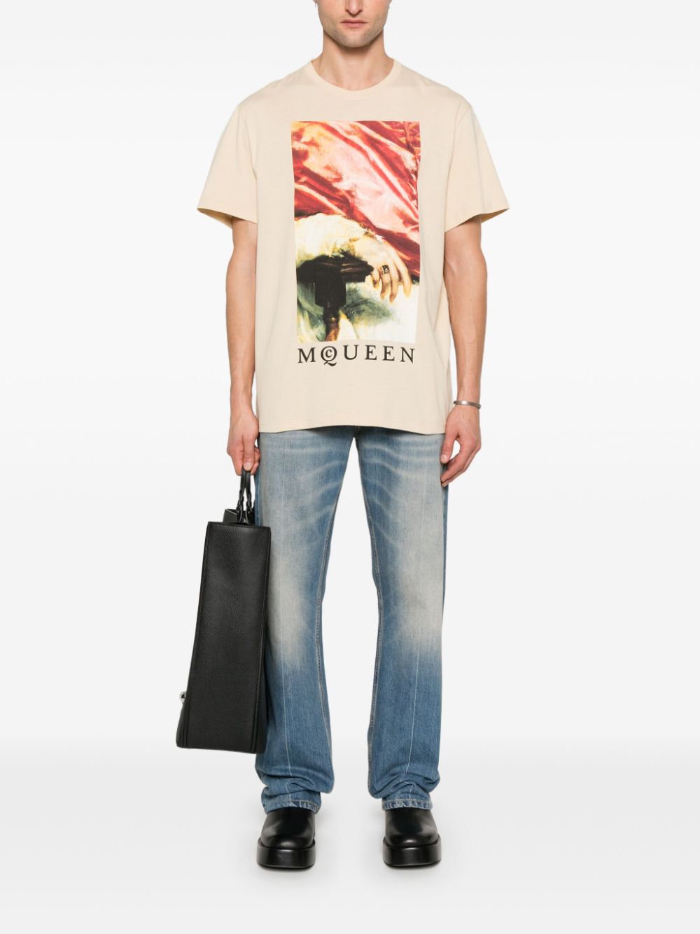 ALEXANDER MCQUEEN High-Stretch Denim Jeans for Men