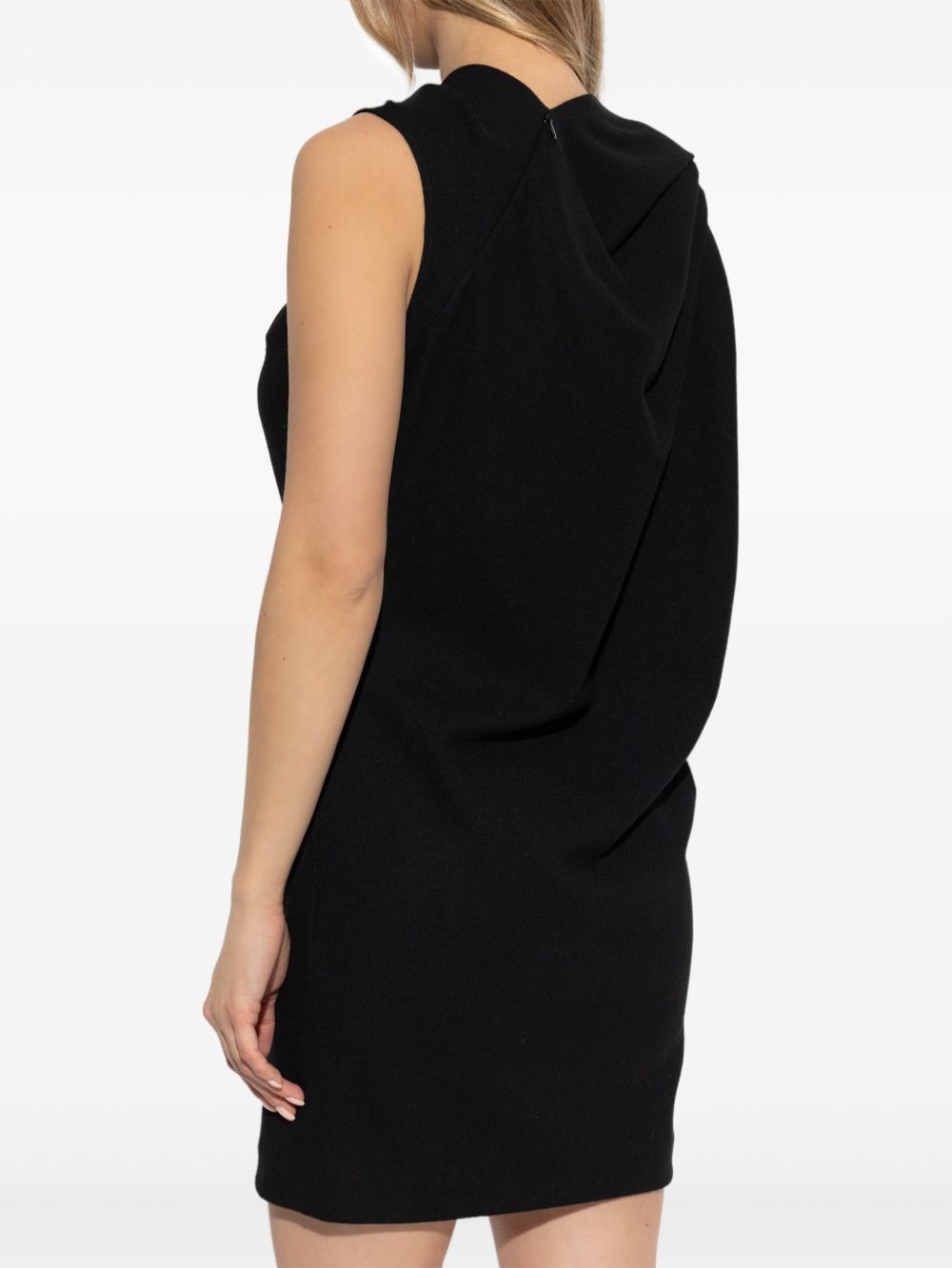 ALEXANDER MCQUEEN Elegant 100% Wool Mini Dress