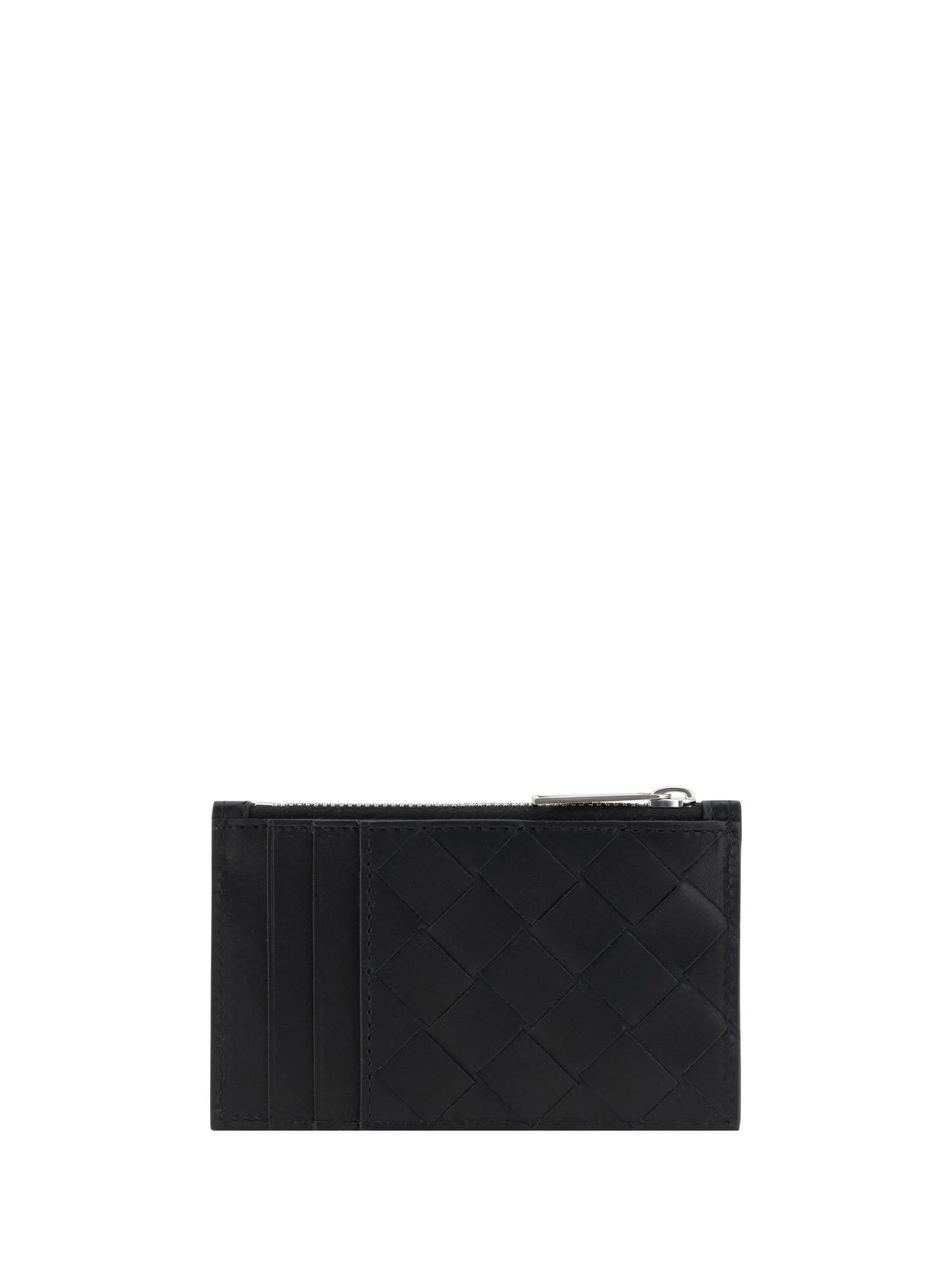 BOTTEGA VENETA Mini Woven Card Holder with Zipper