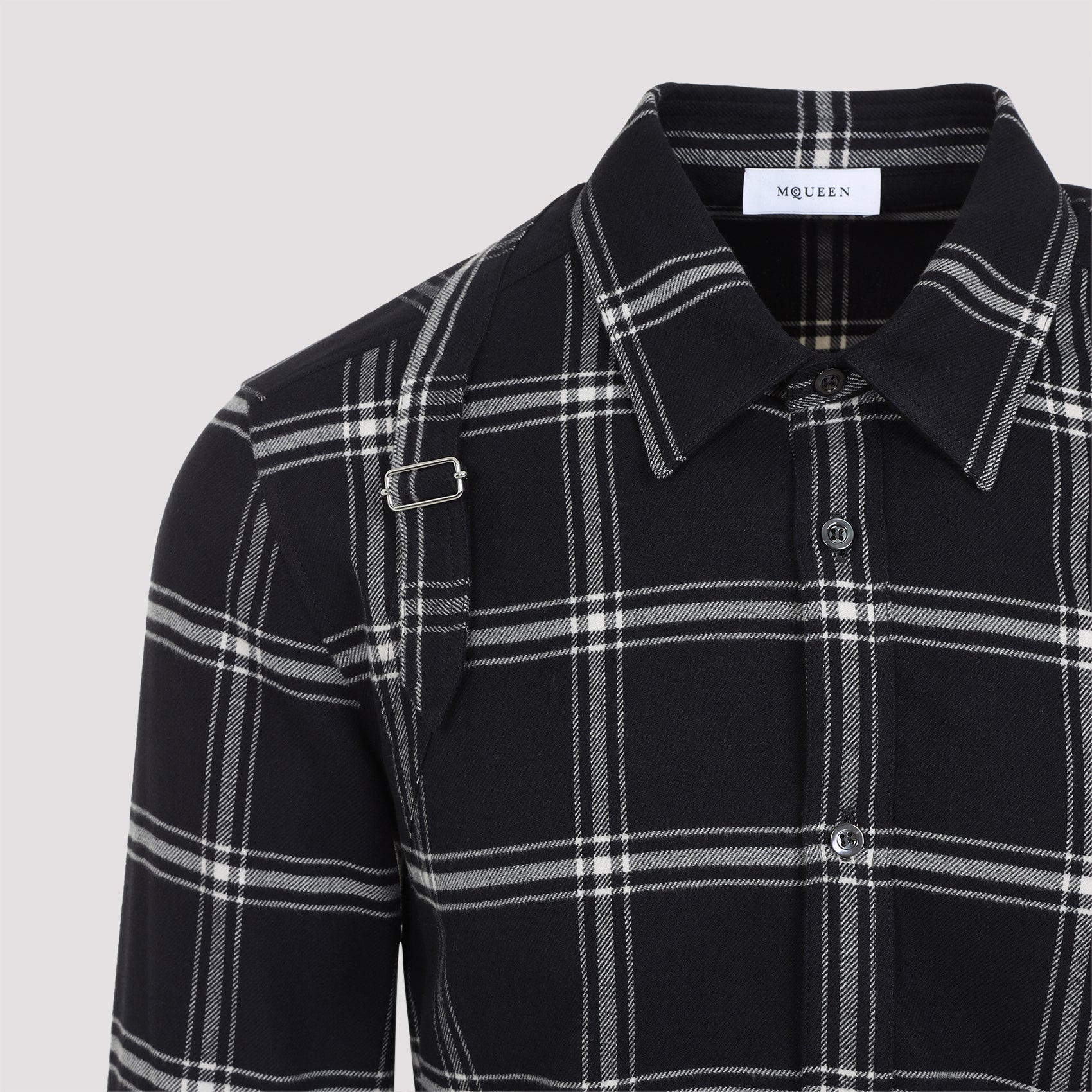 ALEXANDER MCQUEEN Twin Needle Harness Shirt for Men - SS25 Collection