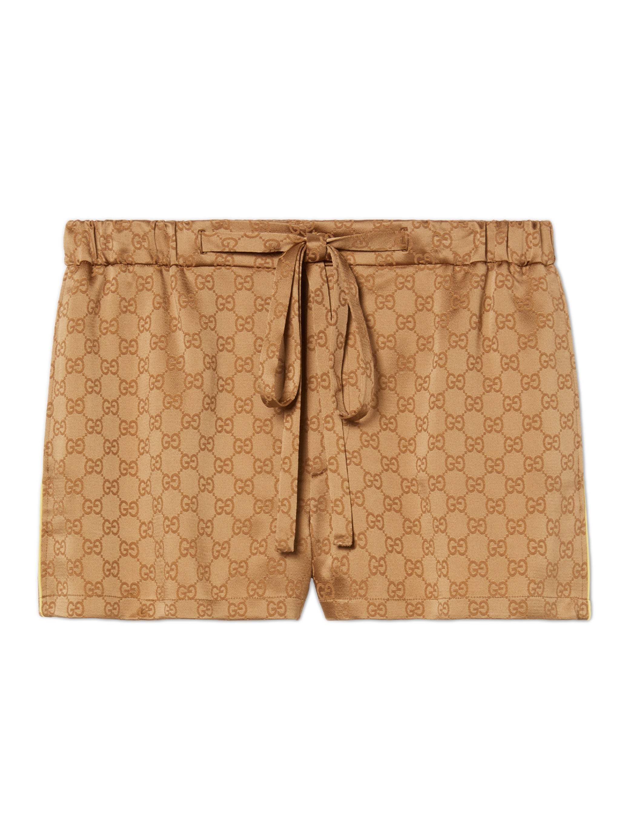 GUCCI Mini Satin Shorts with Printed Design for Women