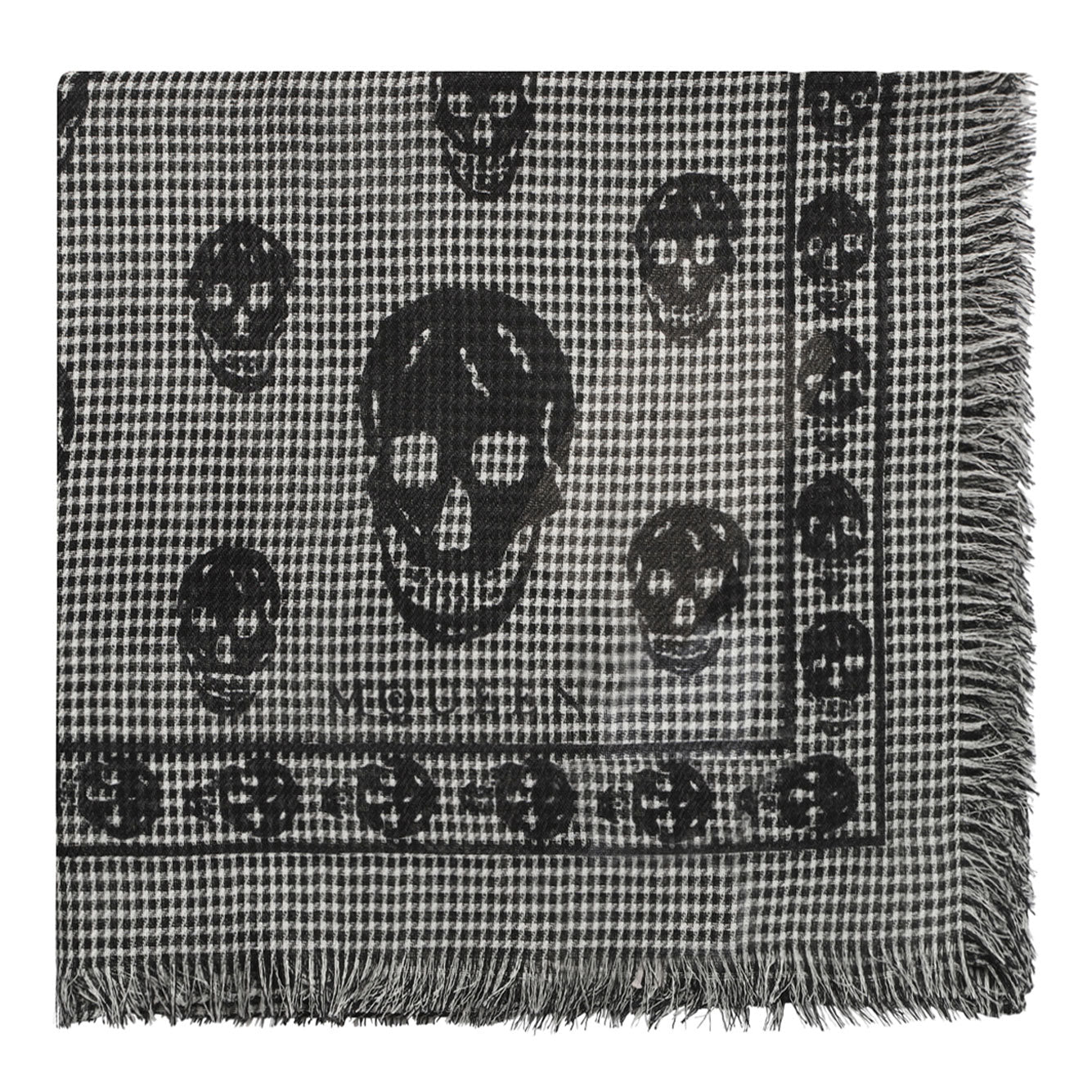 ALEXANDER MCQUEEN Wool Silk Scarf for Men