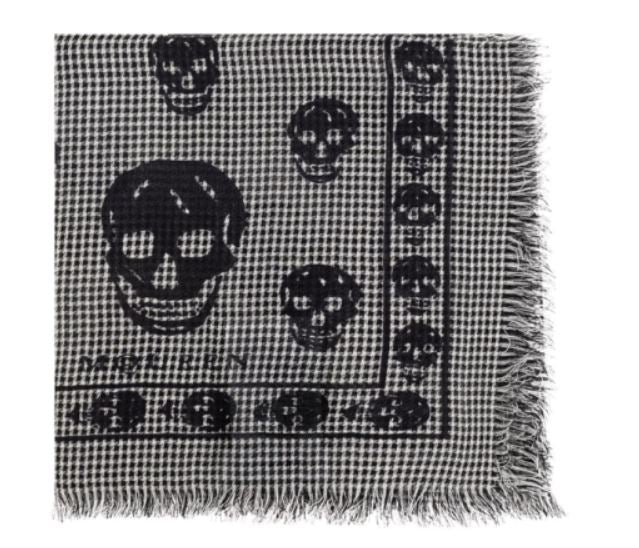 ALEXANDER MCQUEEN Wool Silk Scarf for Men
