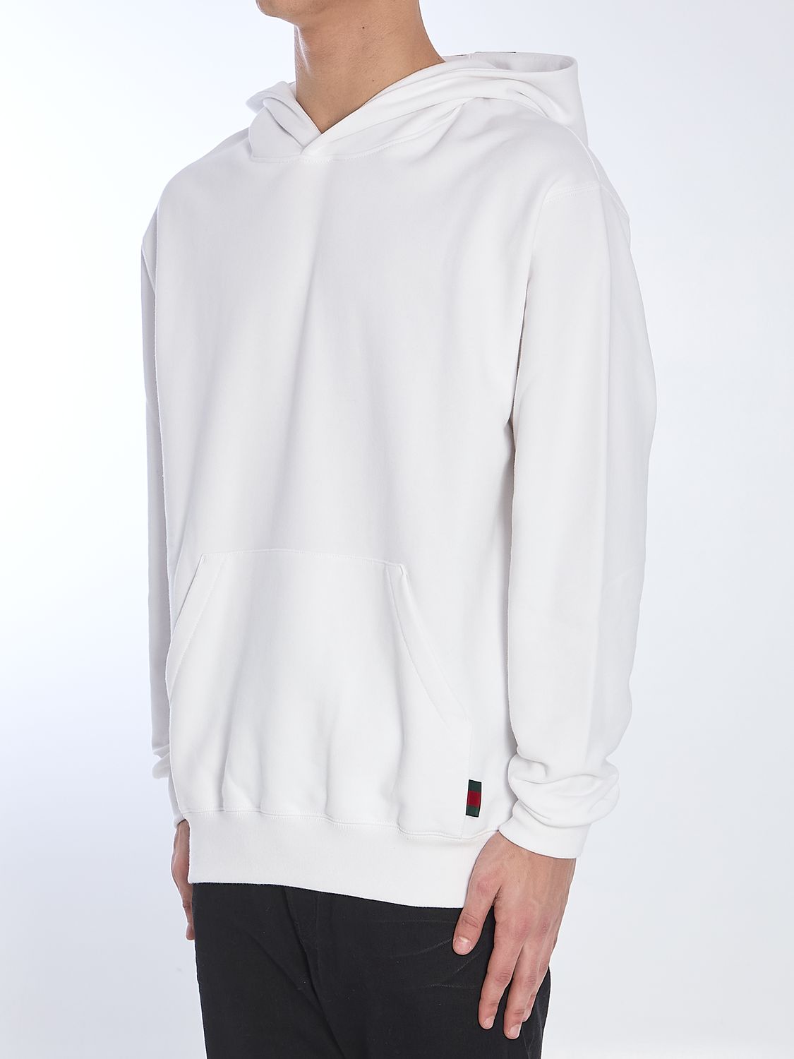 GUCCI Web Hoodie with Fixed Hood - Size M