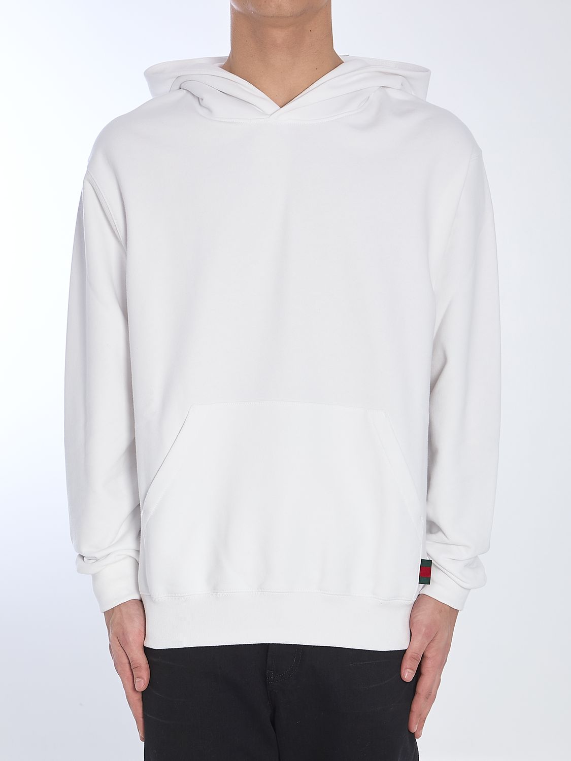 GUCCI Web Hoodie with Fixed Hood - Size M