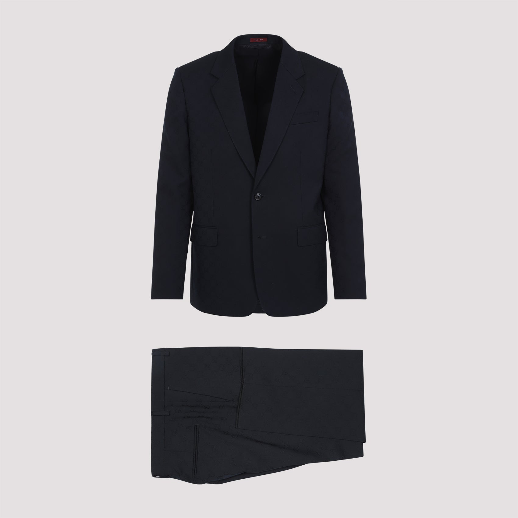 GUCCI Men's Wool Jacquard Suit - Size 50