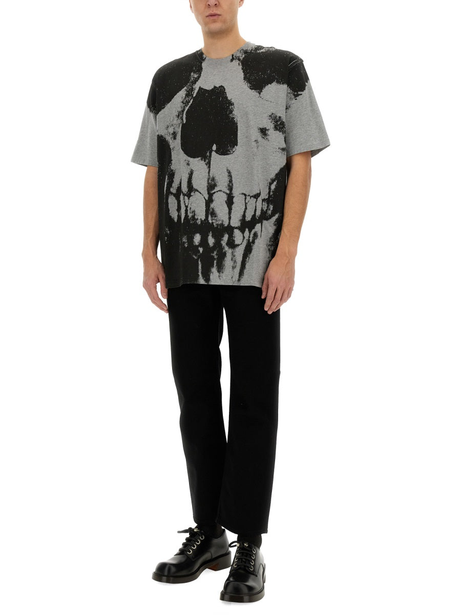 ALEXANDER MCQUEEN Skull Print T-Shirt - Size L