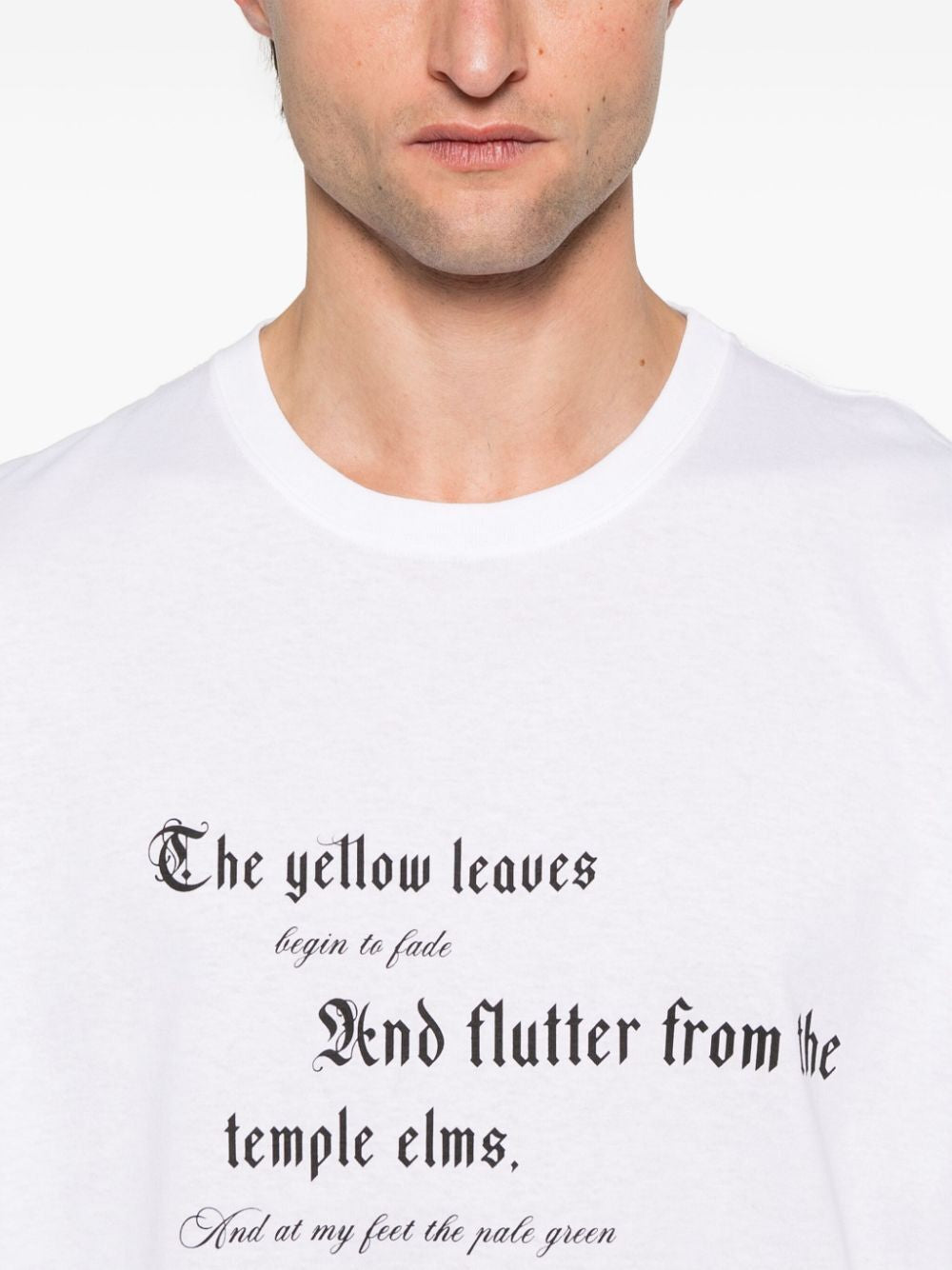 ALEXANDER MCQUEEN Text-Print T-Shirt for Men - SS25
