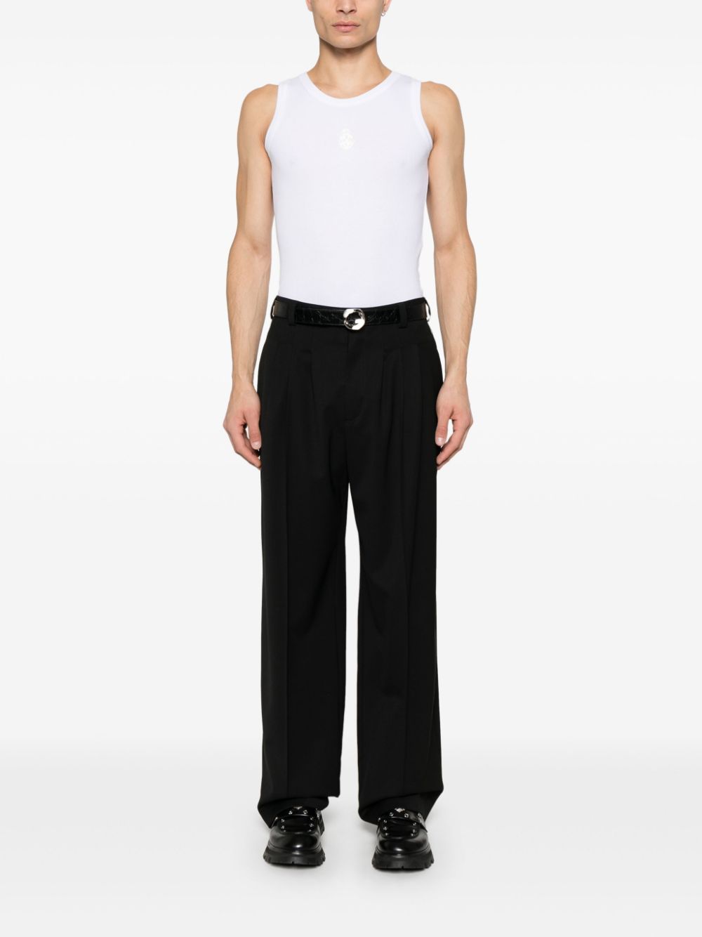 ALEXANDER MCQUEEN Men's Essential Crew Neck Sleeveless T-Shirt