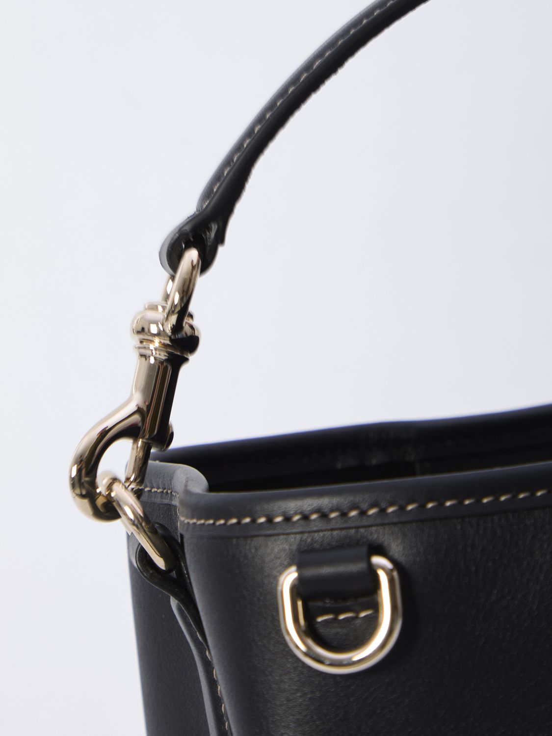 GUCCI Mini GG Emblem Bucket Handbag