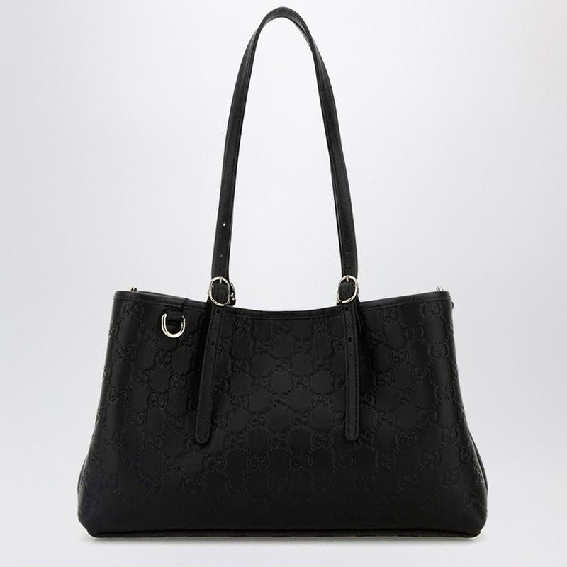 GUCCI Medium-Sized GG Emblem Shopping Handbag