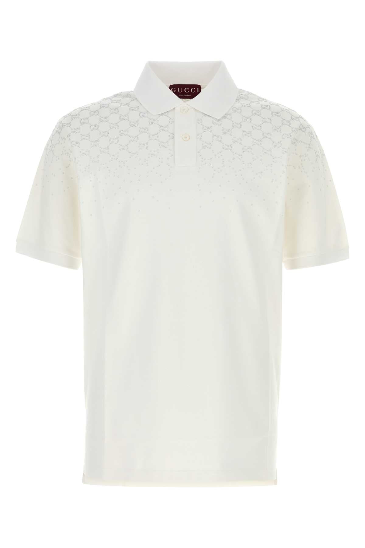 GUCCI Men's Stretch Piquet Polo Shirt