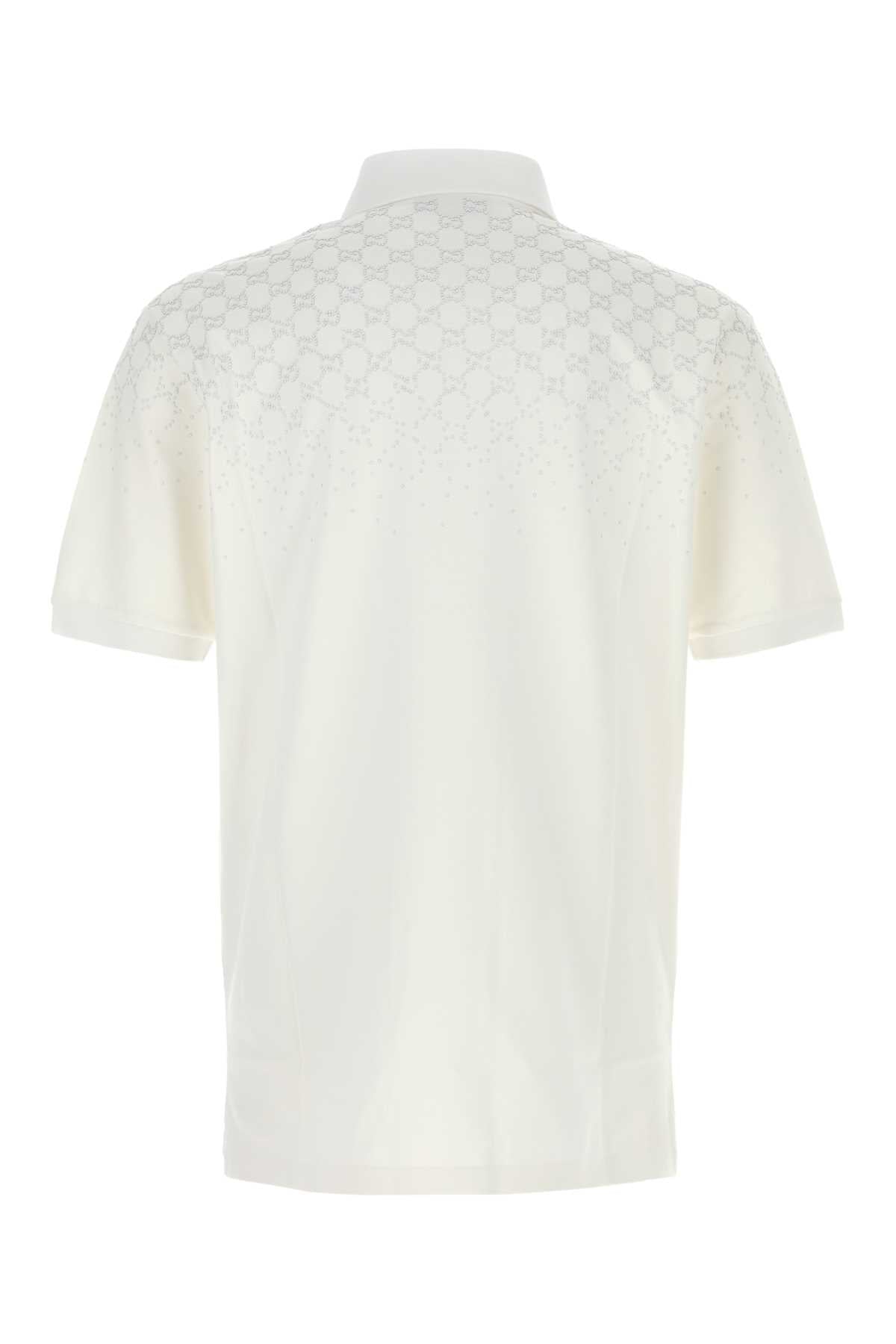 GUCCI Men's Stretch Piquet Polo Shirt