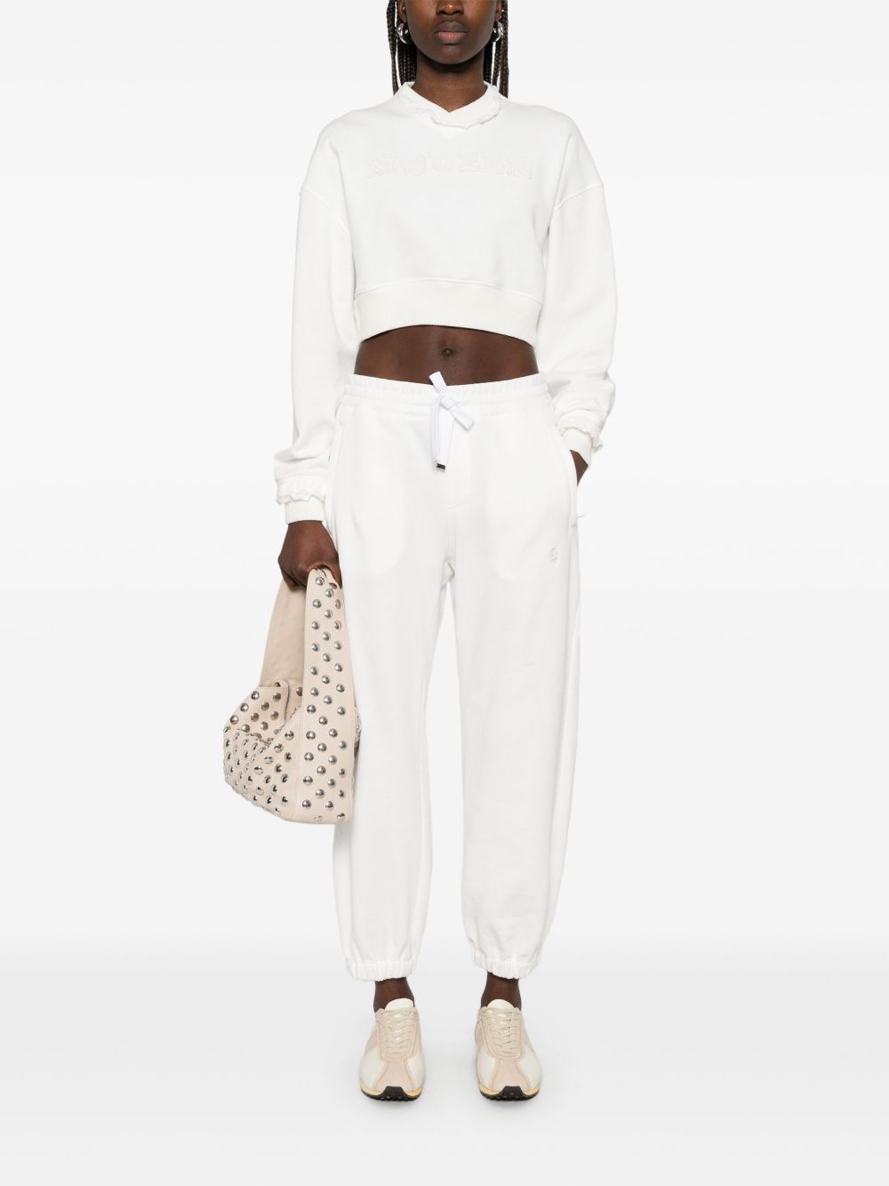 ALEXANDER MCQUEEN Cozy Cotton Crew Neck Sweater for Women