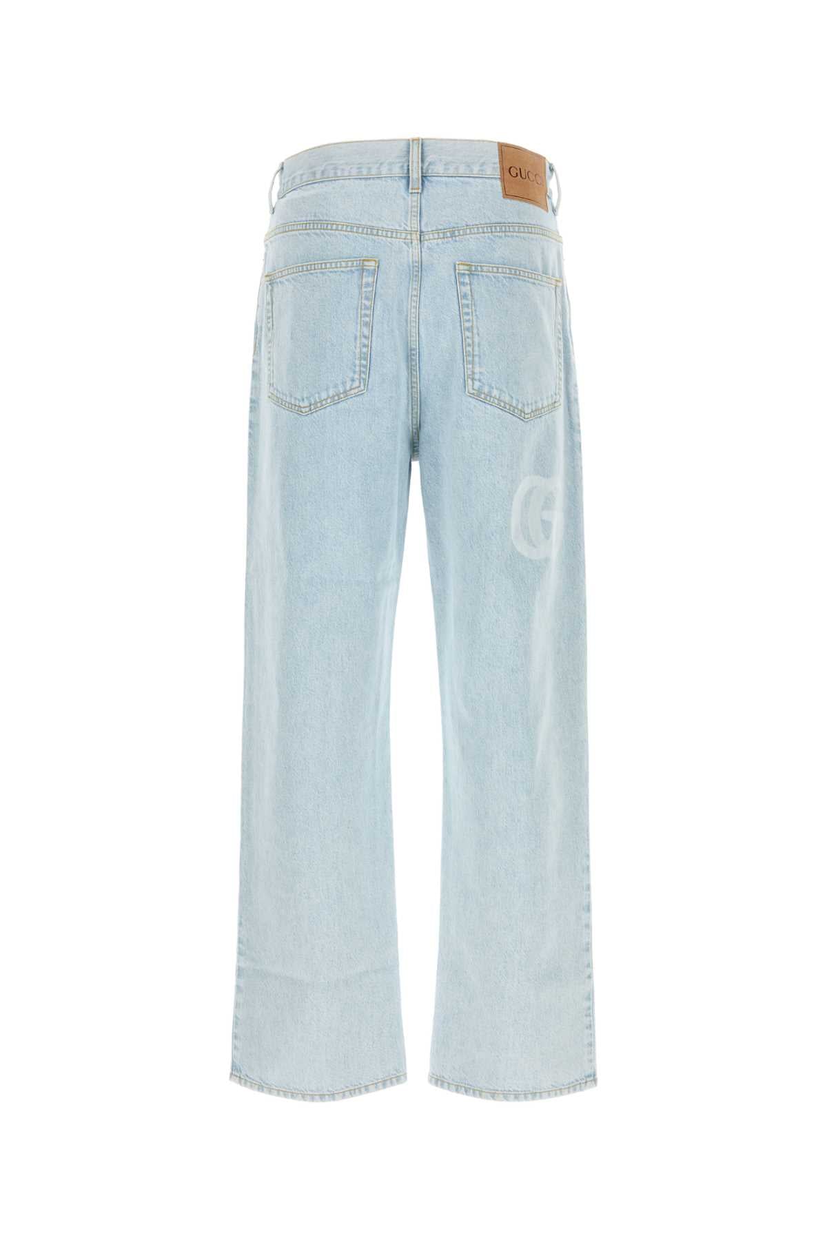 GUCCI Classic Denim Jeans with Laser Logo - SS25