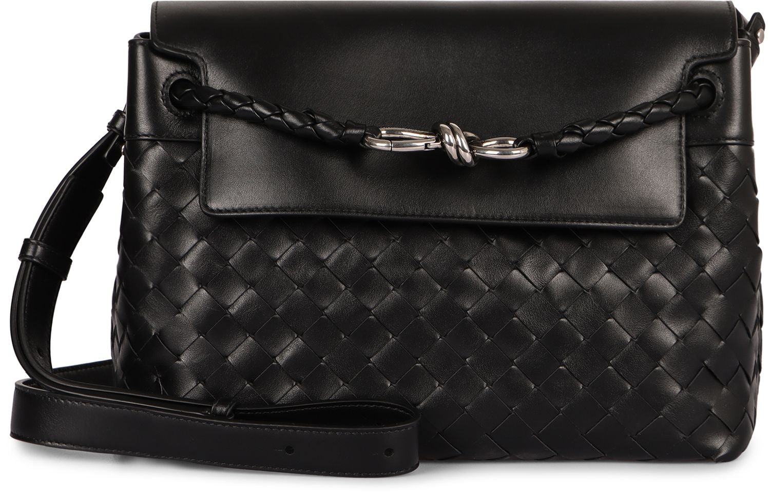 BOTTEGA VENETA Small Leather Messenger Handbag