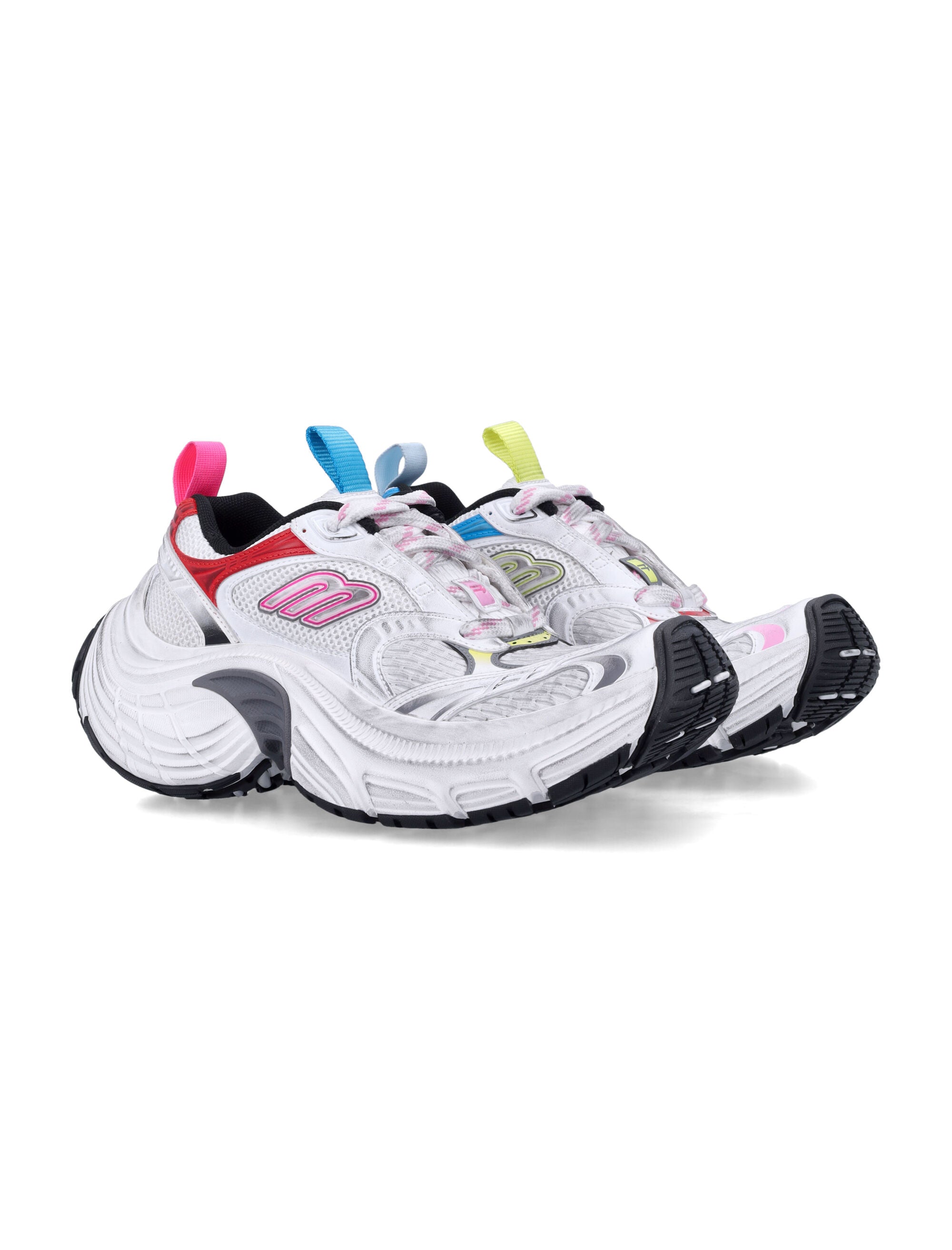 BALENCIAGA Multicolor 6XL Mesh and Rubber Sneakers