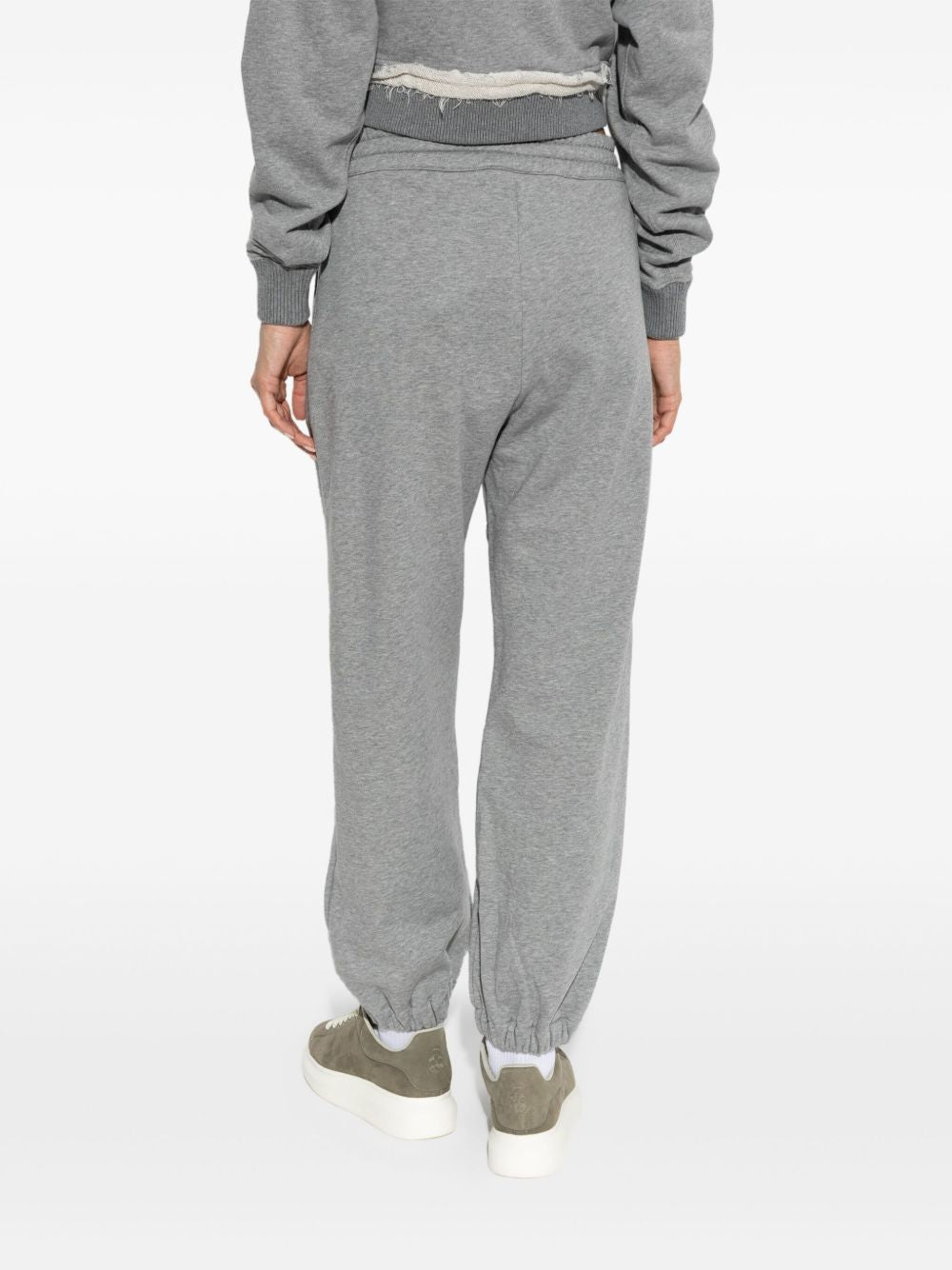 ALEXANDER MCQUEEN Women's Cotton Trousers with Elasticated Drawstring Waist