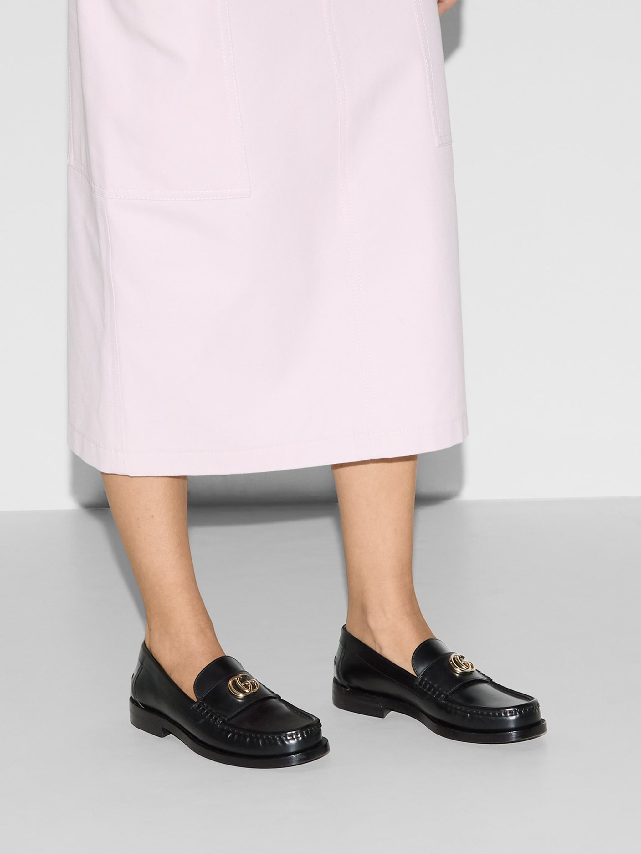 GUCCI Double G Loafer with Flat Heel - 15mm