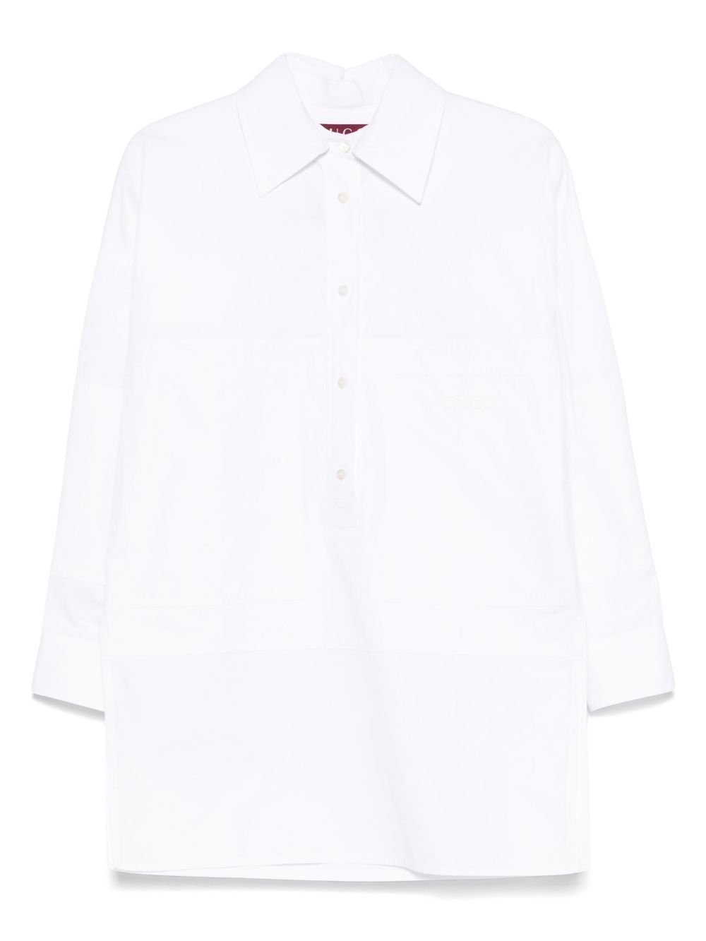 GUCCI Panelled Women's Shirt with Embroidered Logo