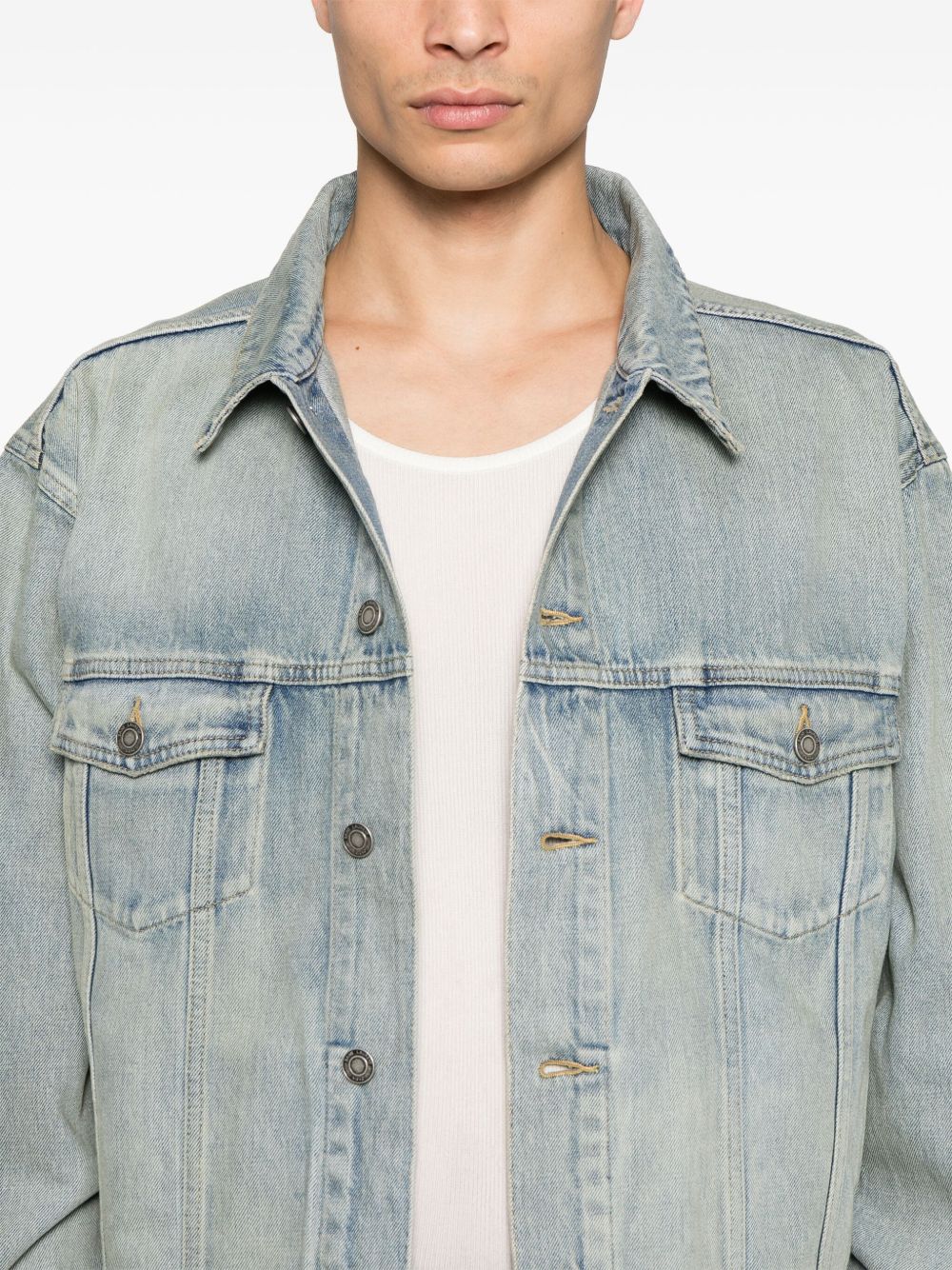 SAINT LAURENT Denim Trucker Jacket - SS25