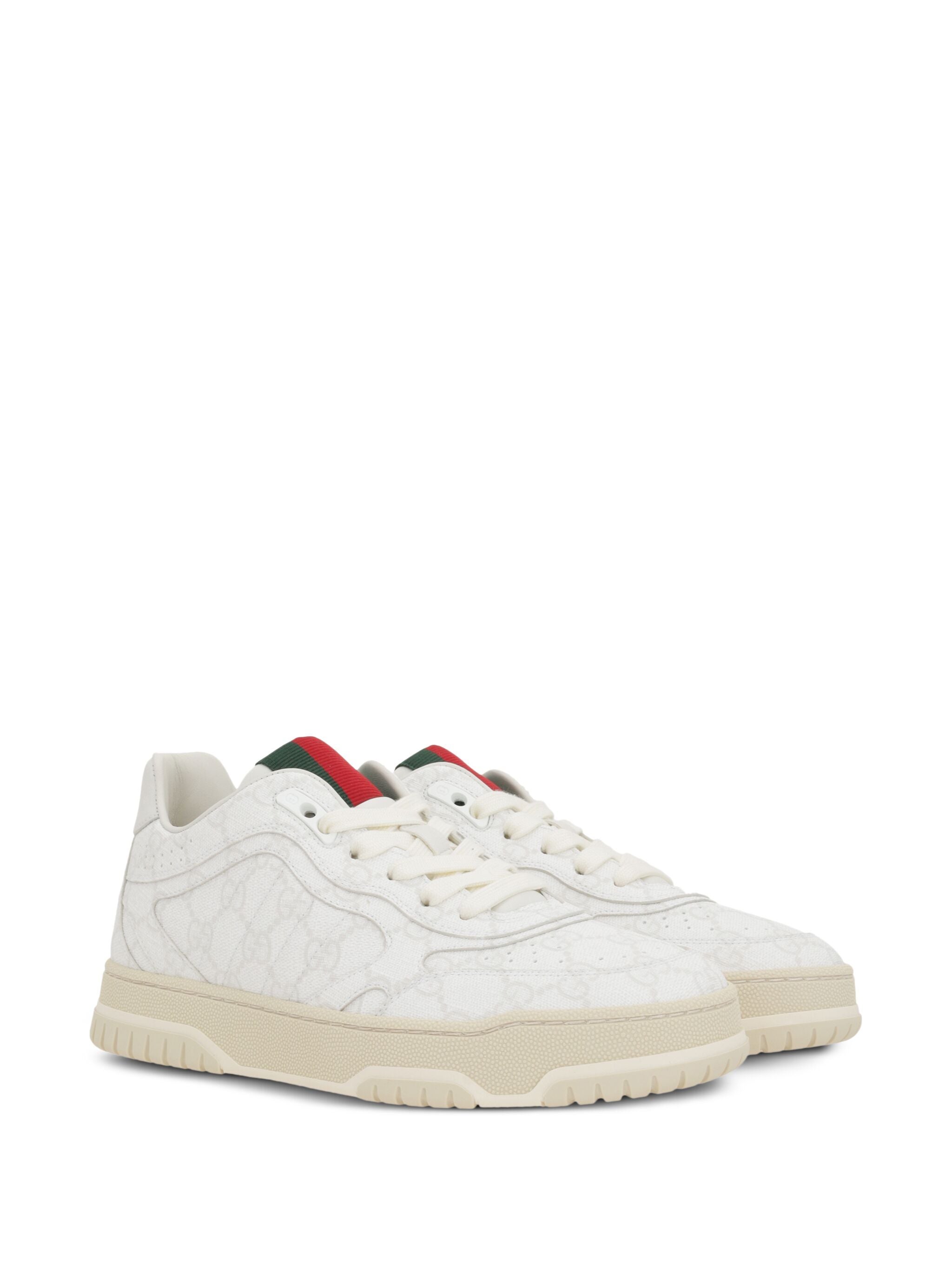 GUCCI Re-Web Women's Sneakers with Lace-Up Closure - Height: 34mm