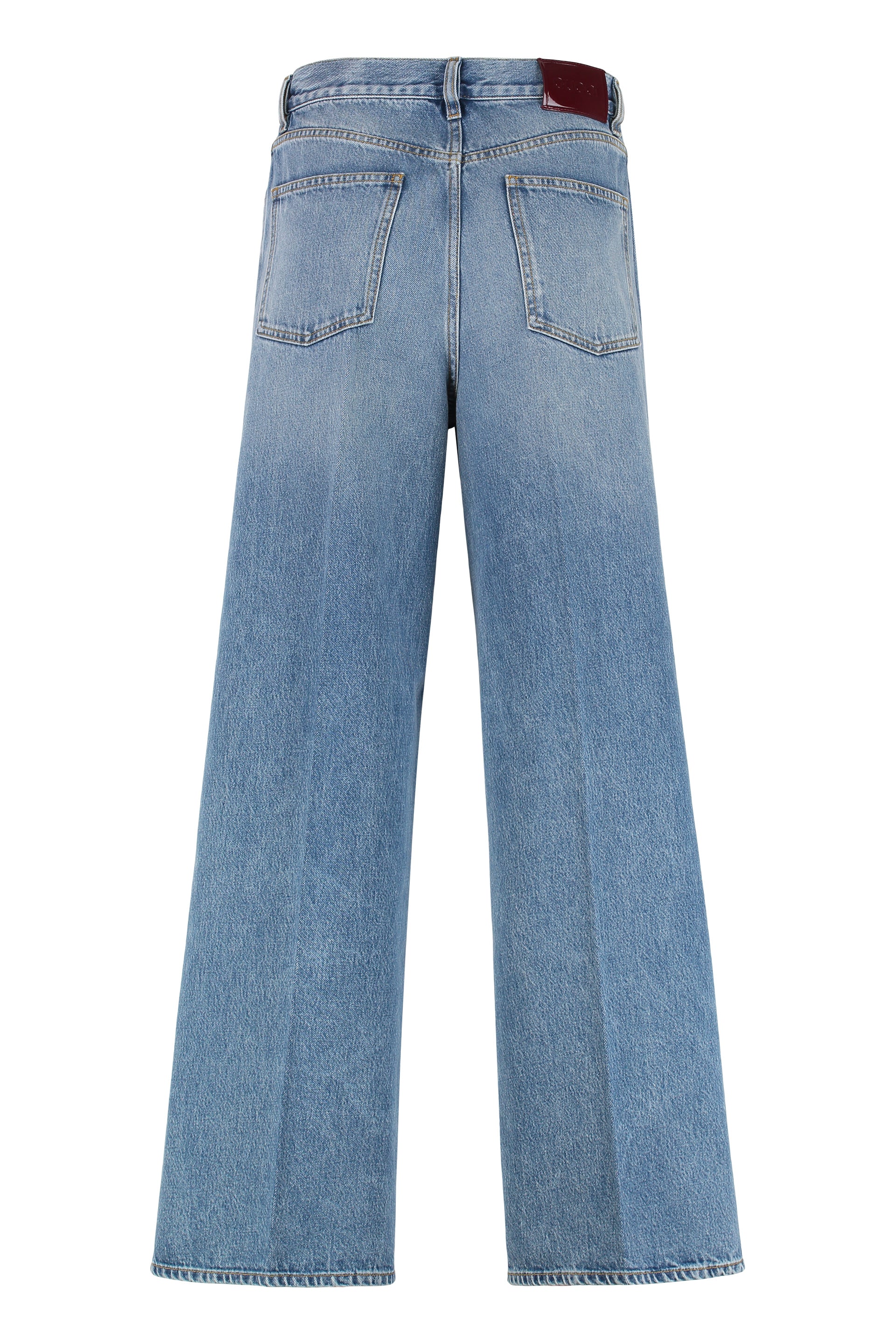 GUCCI Wide Jeans with Faded Effect - Women's FW25
