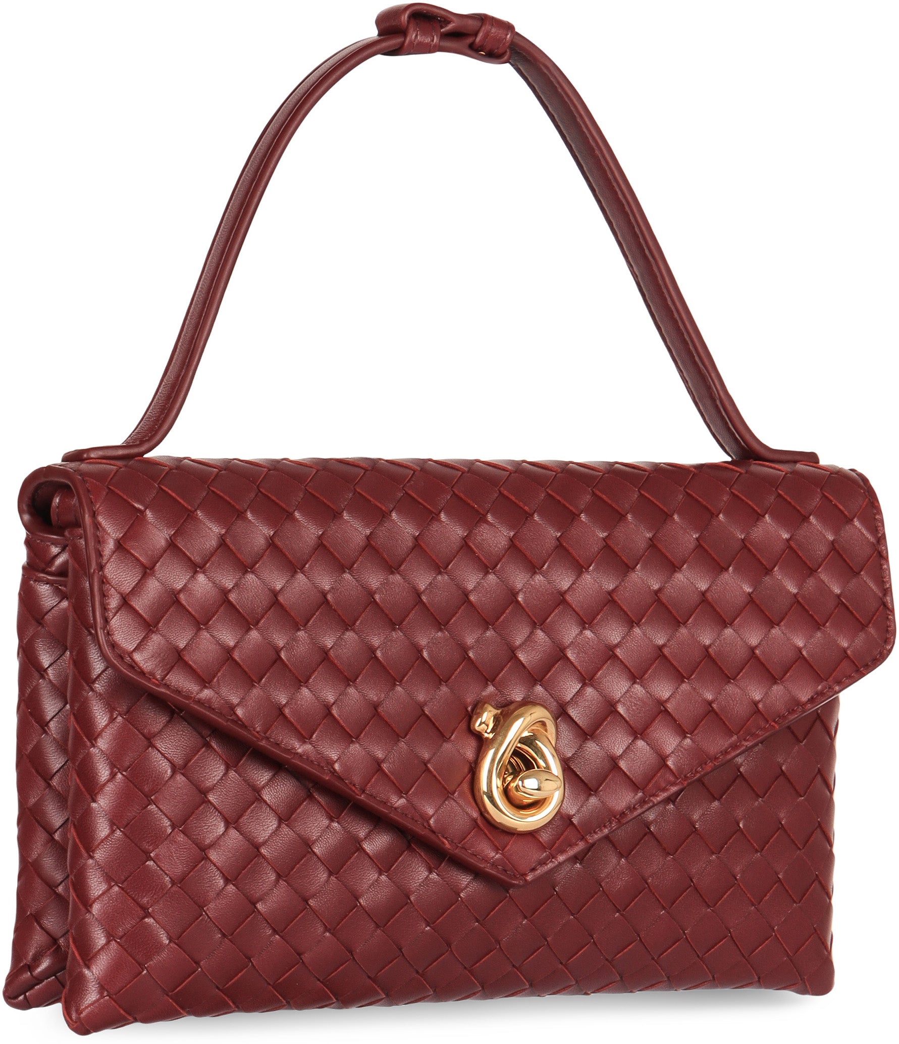 BOTTEGA VENETA Mini Knot Lock Cross-Body Handbag - 16 cm x 25 cm x 5.5 cm