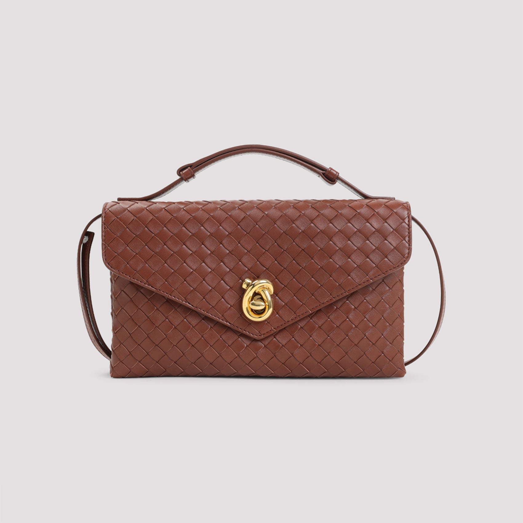 BOTTEGA VENETA Knot Lock Shoulder Mini Handbag 25CM x 16CM x 5.5CM